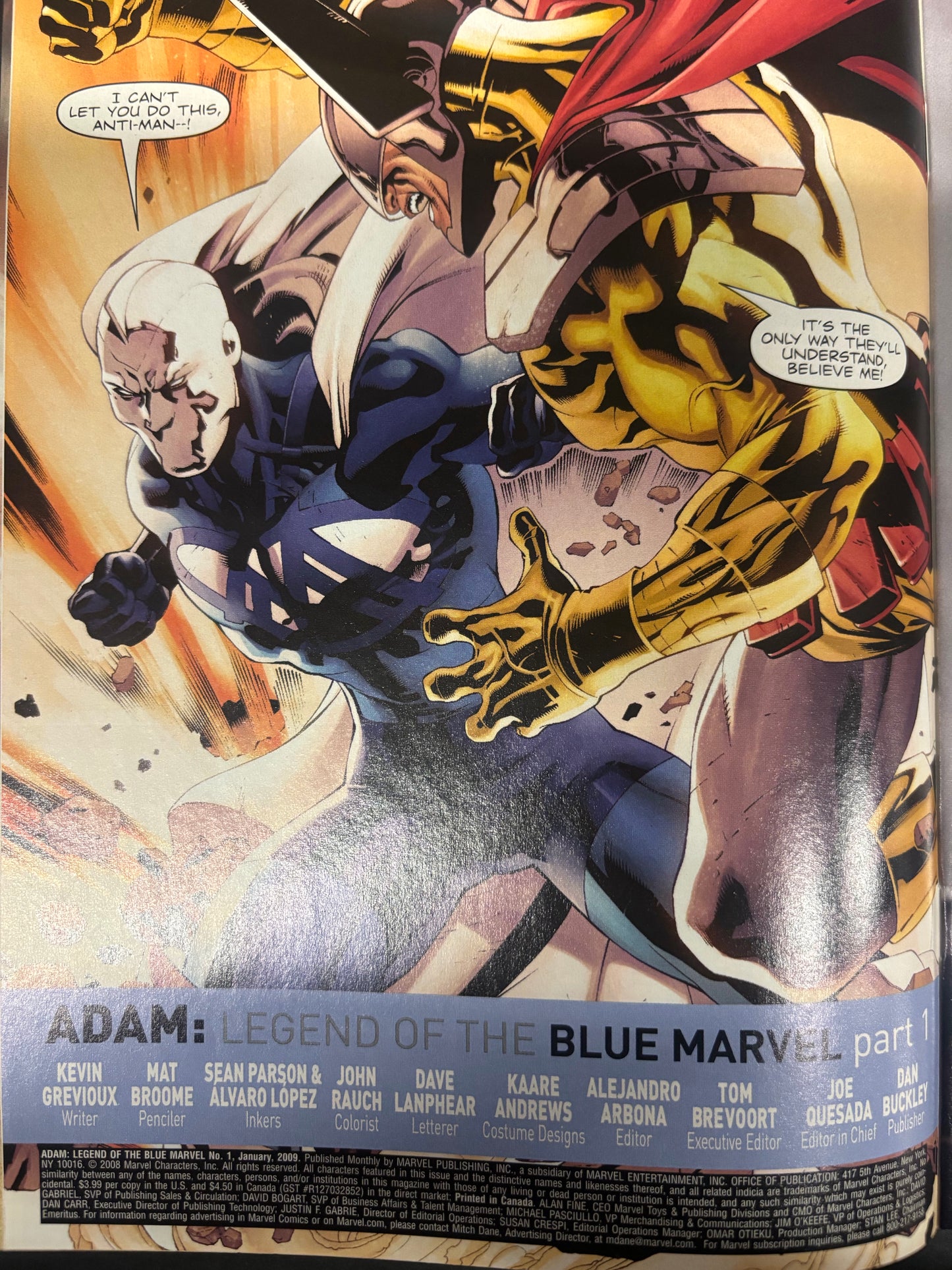 Adam: Legend of the Blue Marvel - Kevin Grevioux - 2008