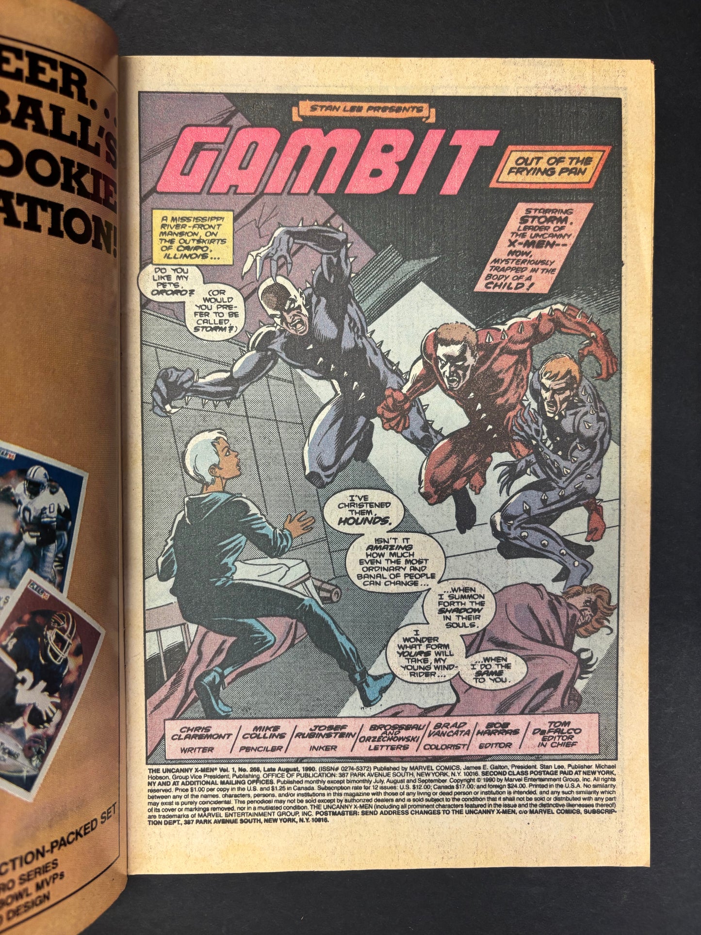 The Uncanny X-Men - Chris Claremont - First full appearance of Gambit - 1990