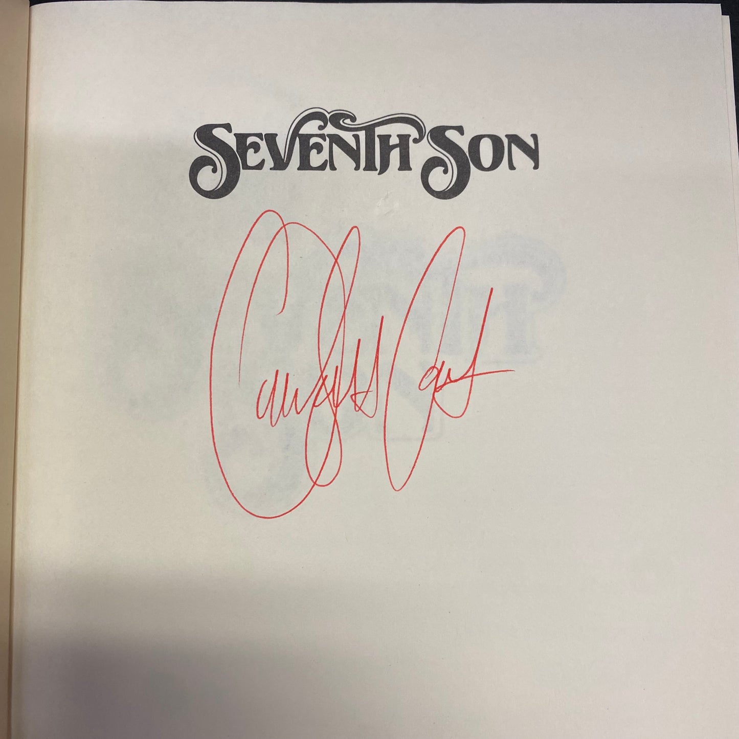 Seventh Son - Orson Scott Card - First Edition - Signed - 1987