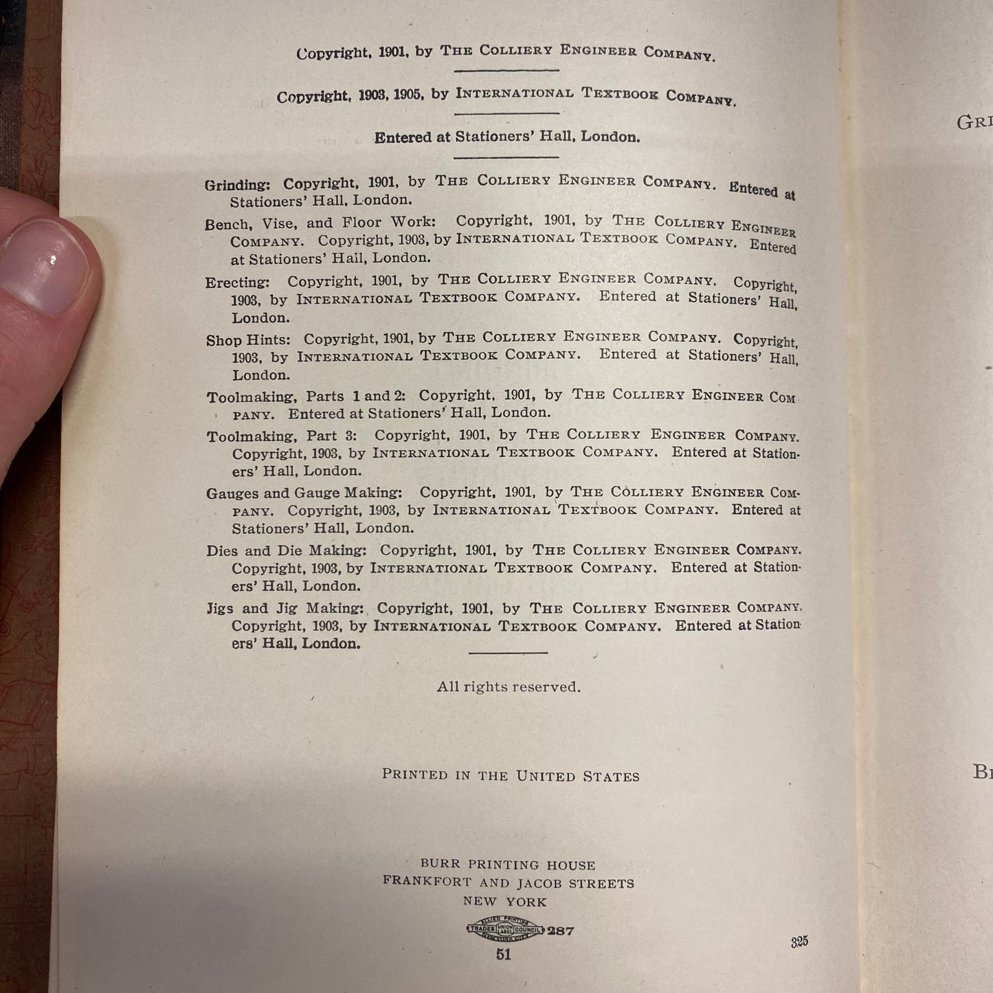 I.C.S. Reference Library - The Colliery Engineer Company - 1905