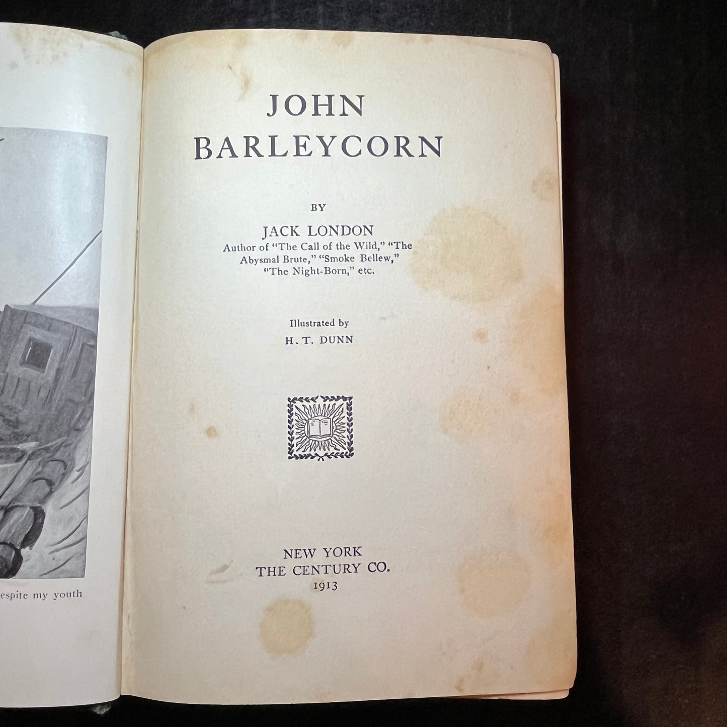 John Barleycorn - Jack London - First Edition - 1913
