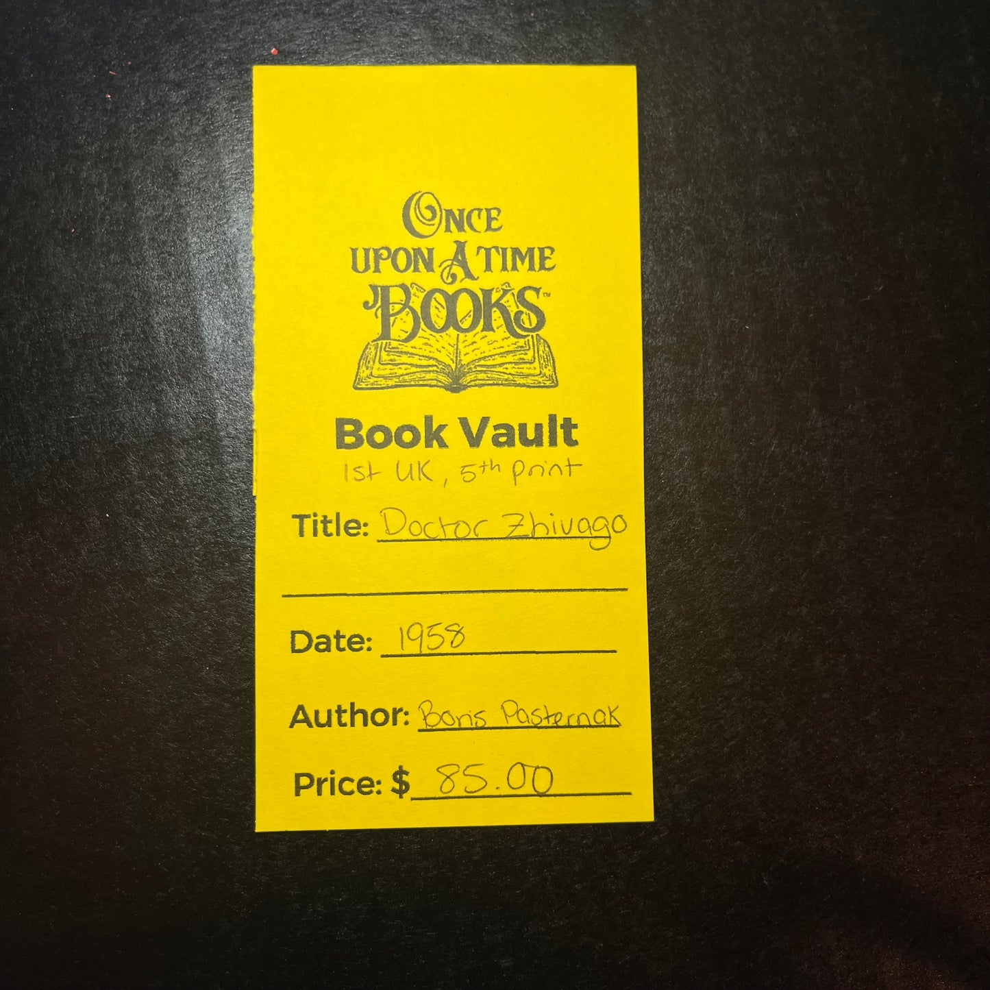 Doctor Zhivago - Boris Pasternak - 1st UK, 5th Print - 1958