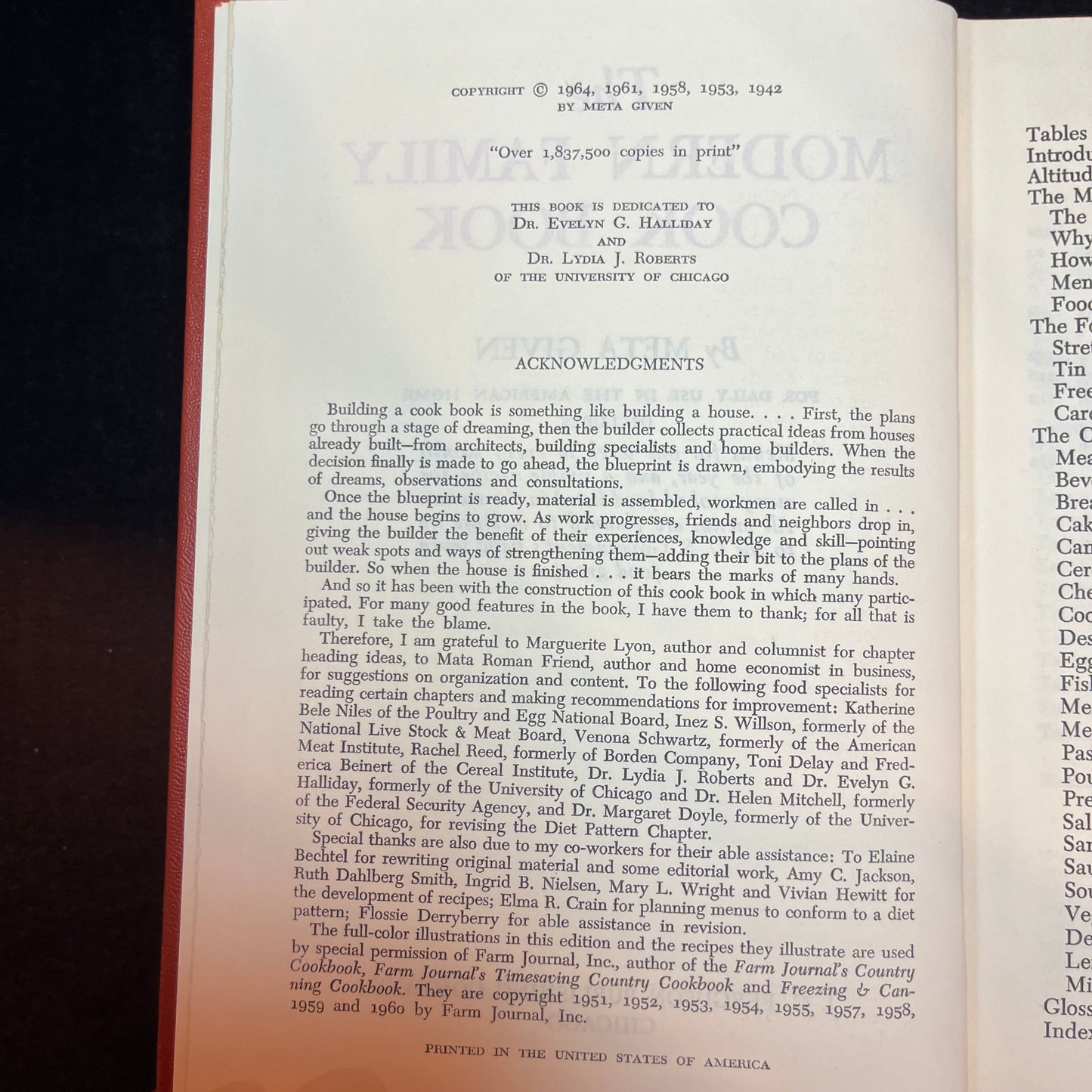 The Modern Family Cook Book - Meta Given - 1964
