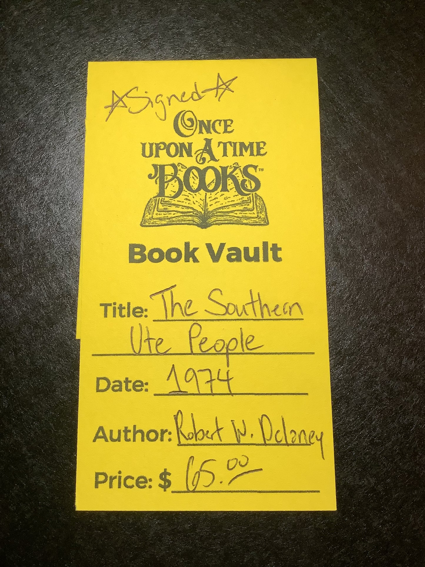 The Southern Ute People - Robert W. Delaney - Signed - 1974