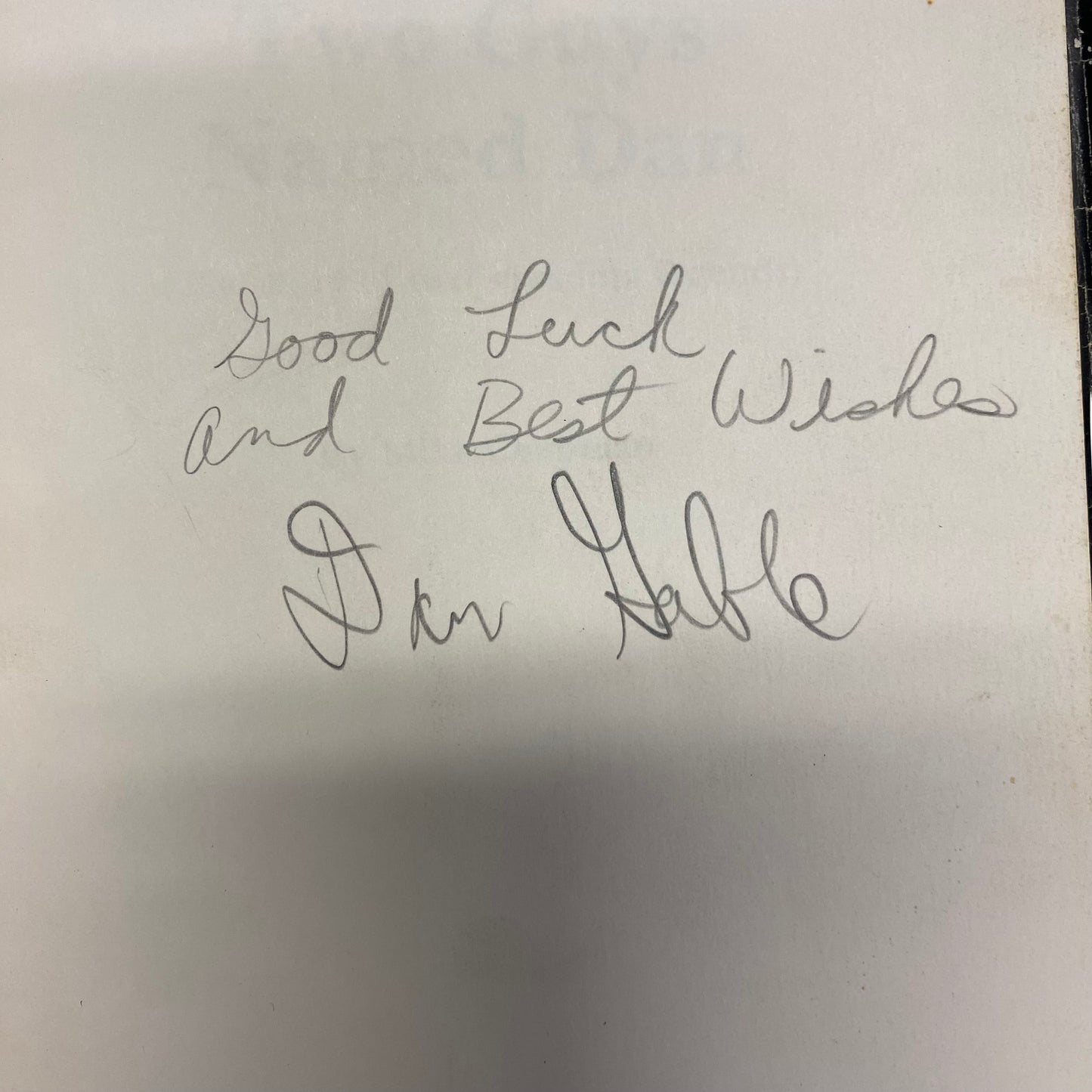 Two Guys Named Dan - Mike Chapman - Signed by Dan Gable - 1976