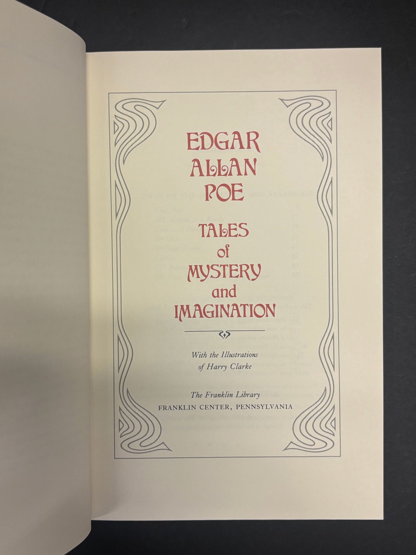 Tales of Mystery and Imagination - Edgar Allan Poe - Franklin Library - 1987