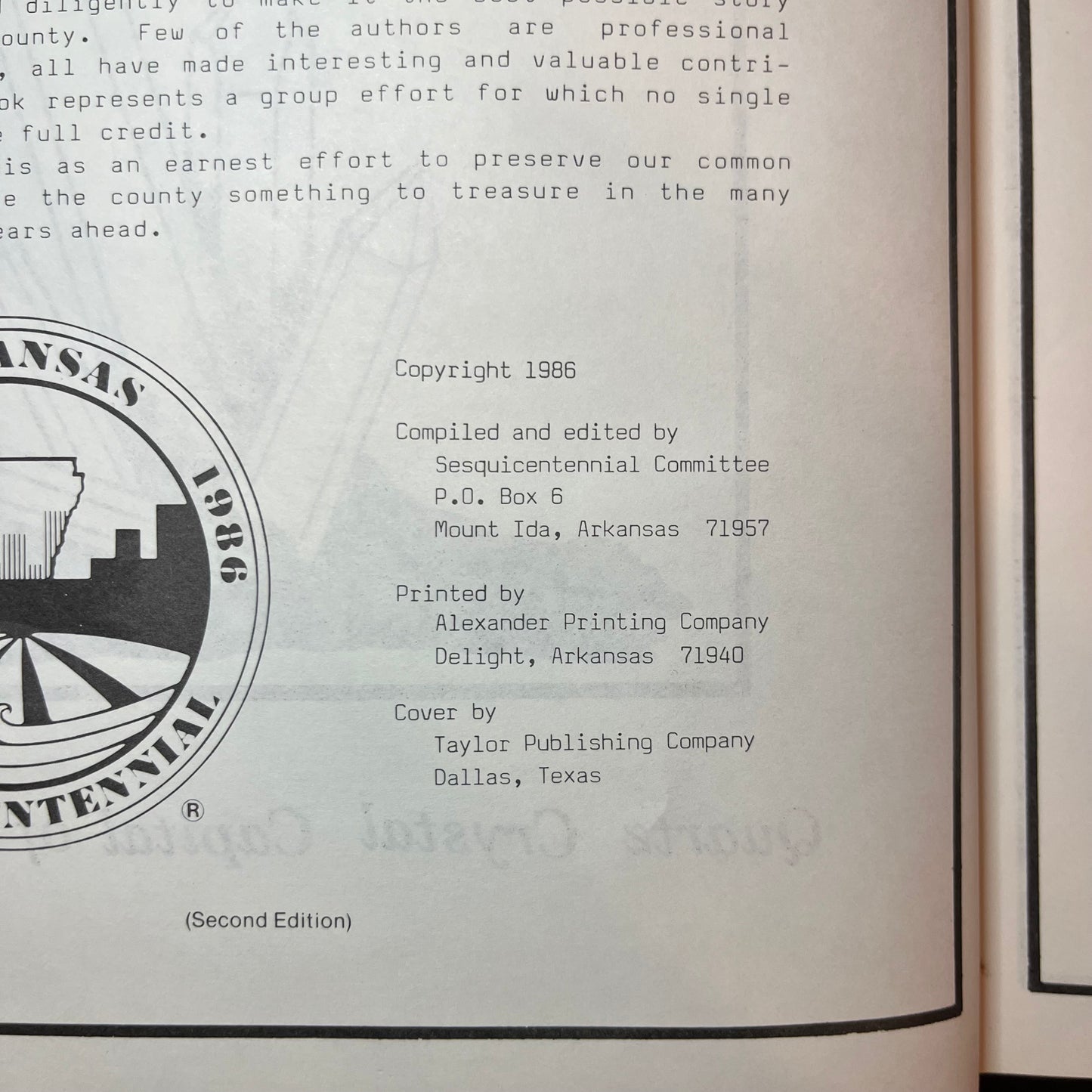 Montgomery County: Our Heritage - Debbie Baldwin and Betty Price (ed.) - 1986