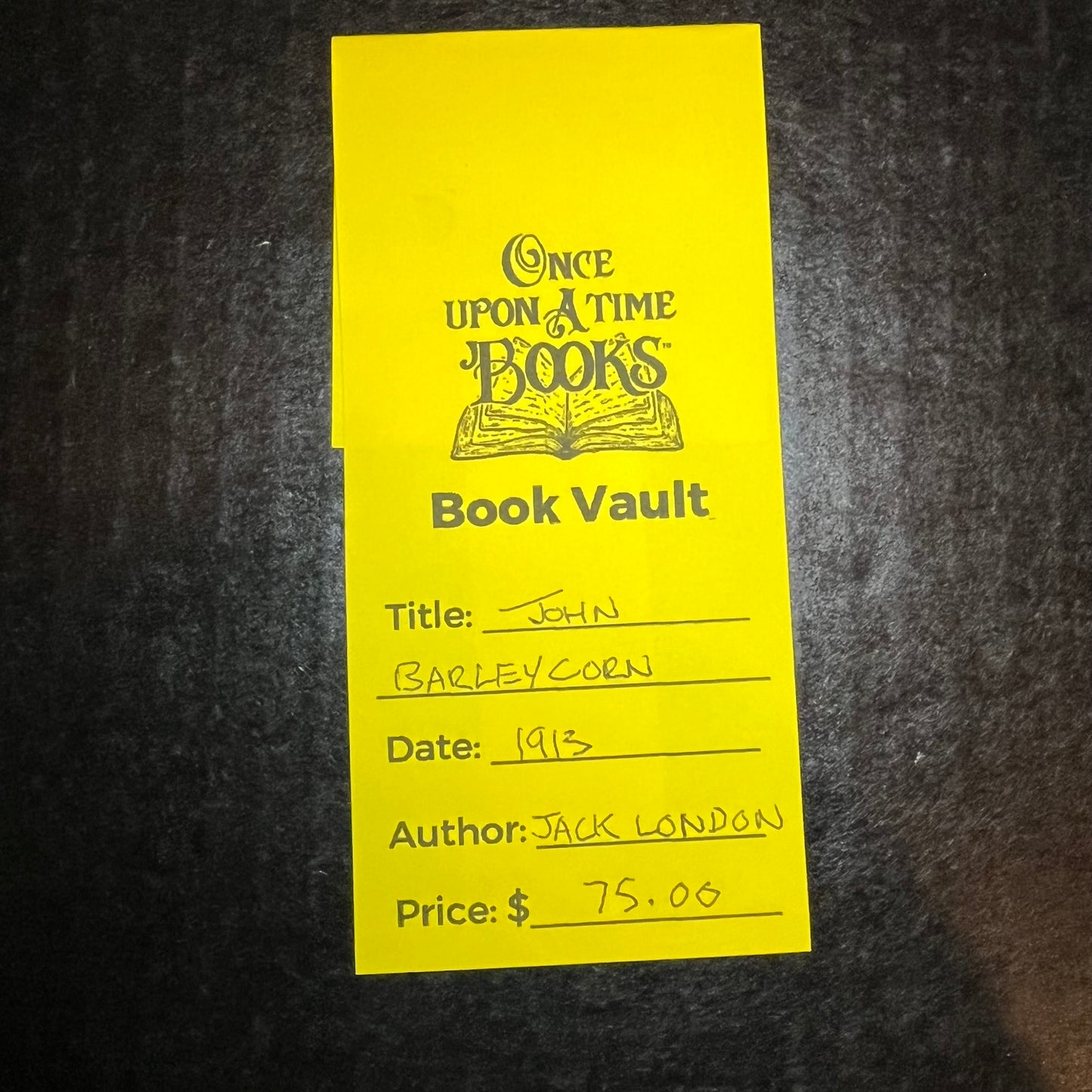 John Barleycorn - Jack London - First Edition - 1913