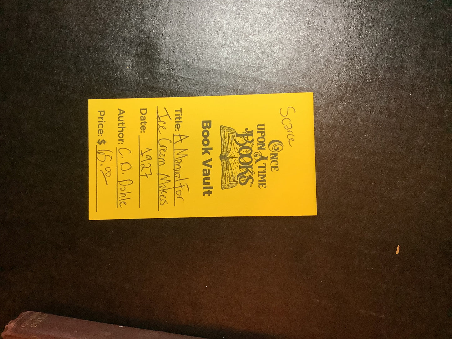 A Manual for Ice Cream Makers - C. D. Dahle - Scarce - 1927