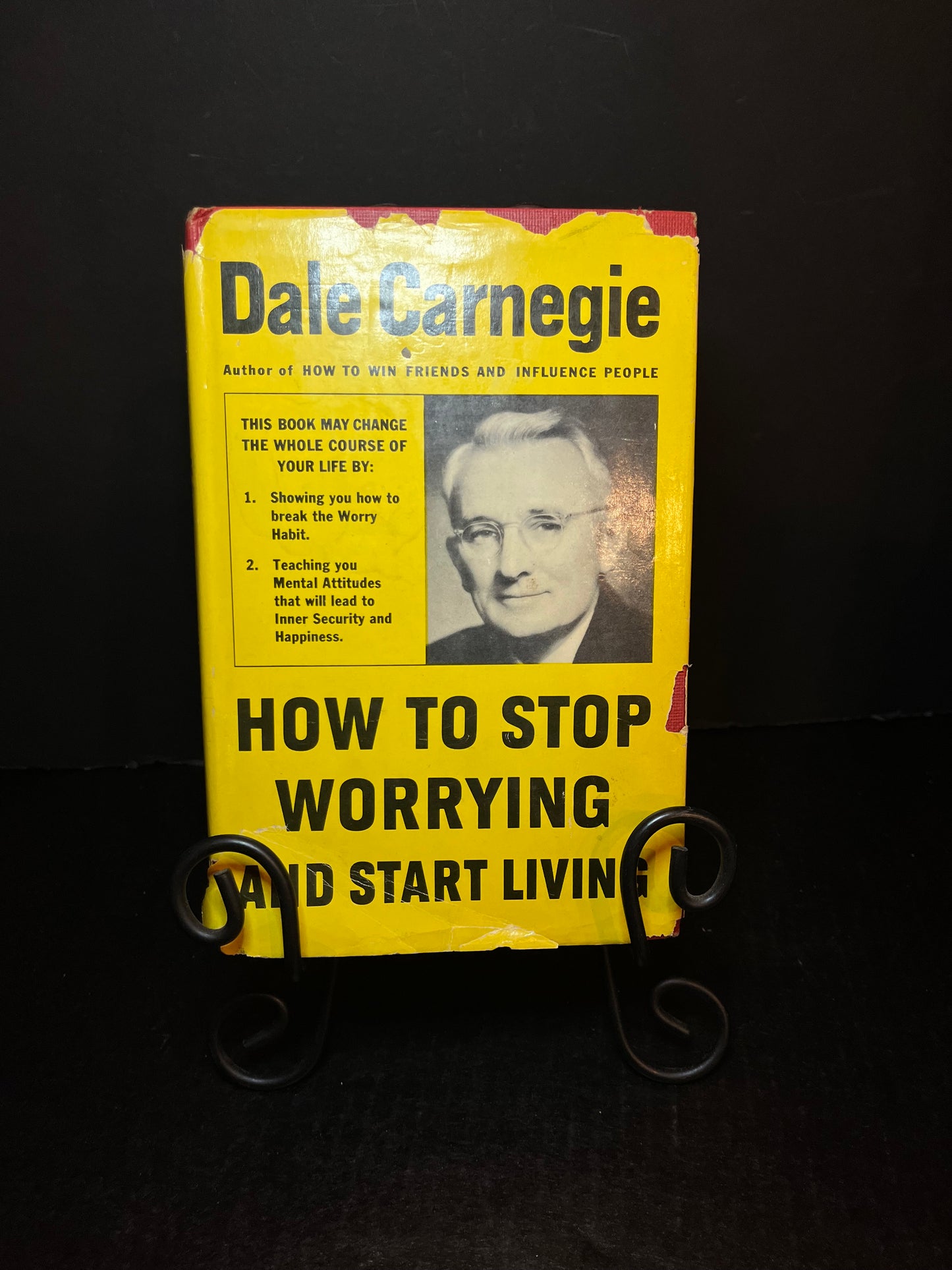 How To Stop Worrying and Start Living - Dale Carnegie - Signed x2 - 1st Edition - 1948