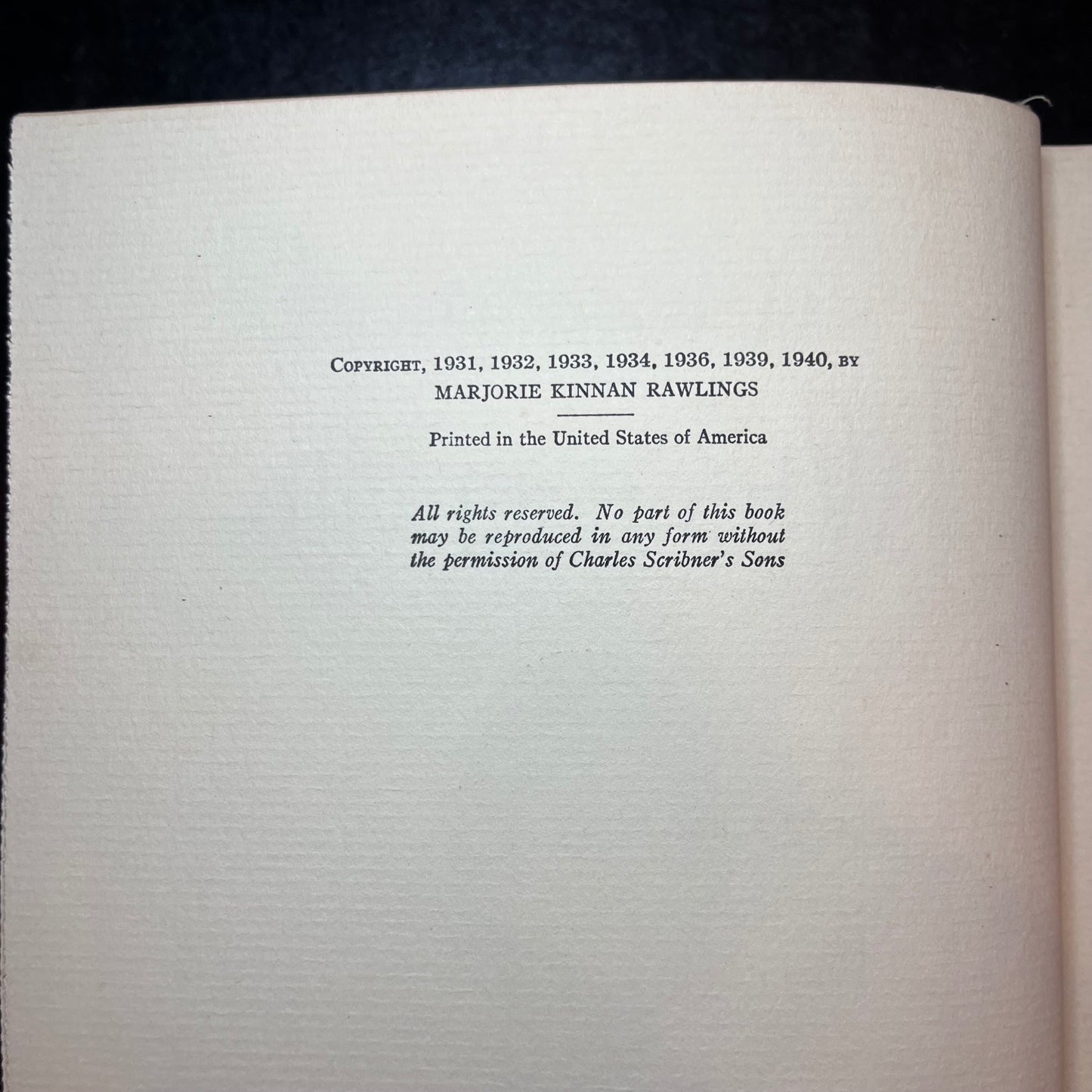 When The Whippoorwill - Majorie Kinnan Rawlings -1940