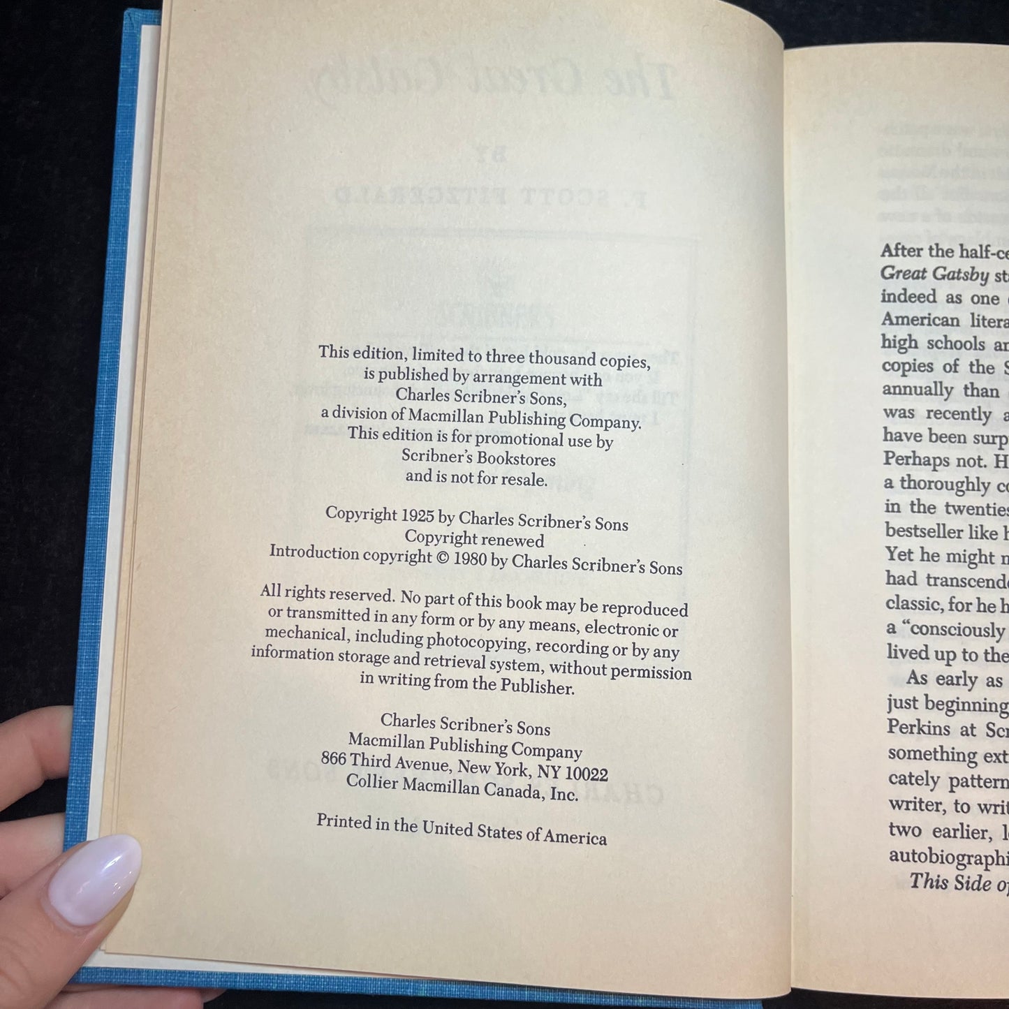 The Great Gatsby - F. Scott Fitzgerald - Limited to Scriber's Edition - 1980