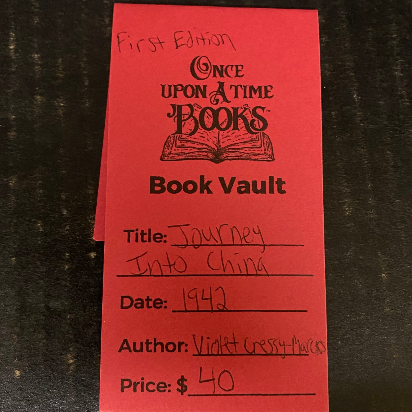 Journey Into China - Violet Cressy-Marcks - First Edition - 1942