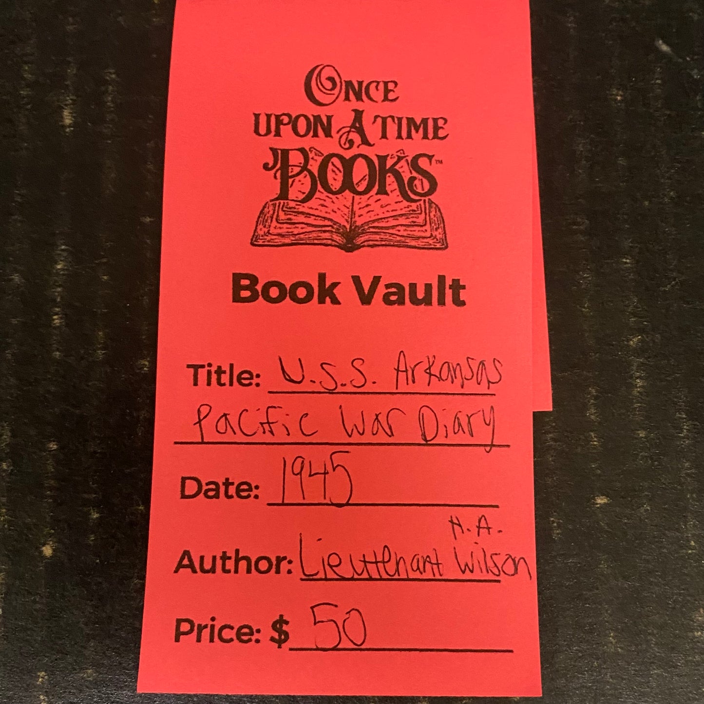 U.S.S. Arkansas Pacific War Diary - Lieutenant H.A. Wilson - 1945