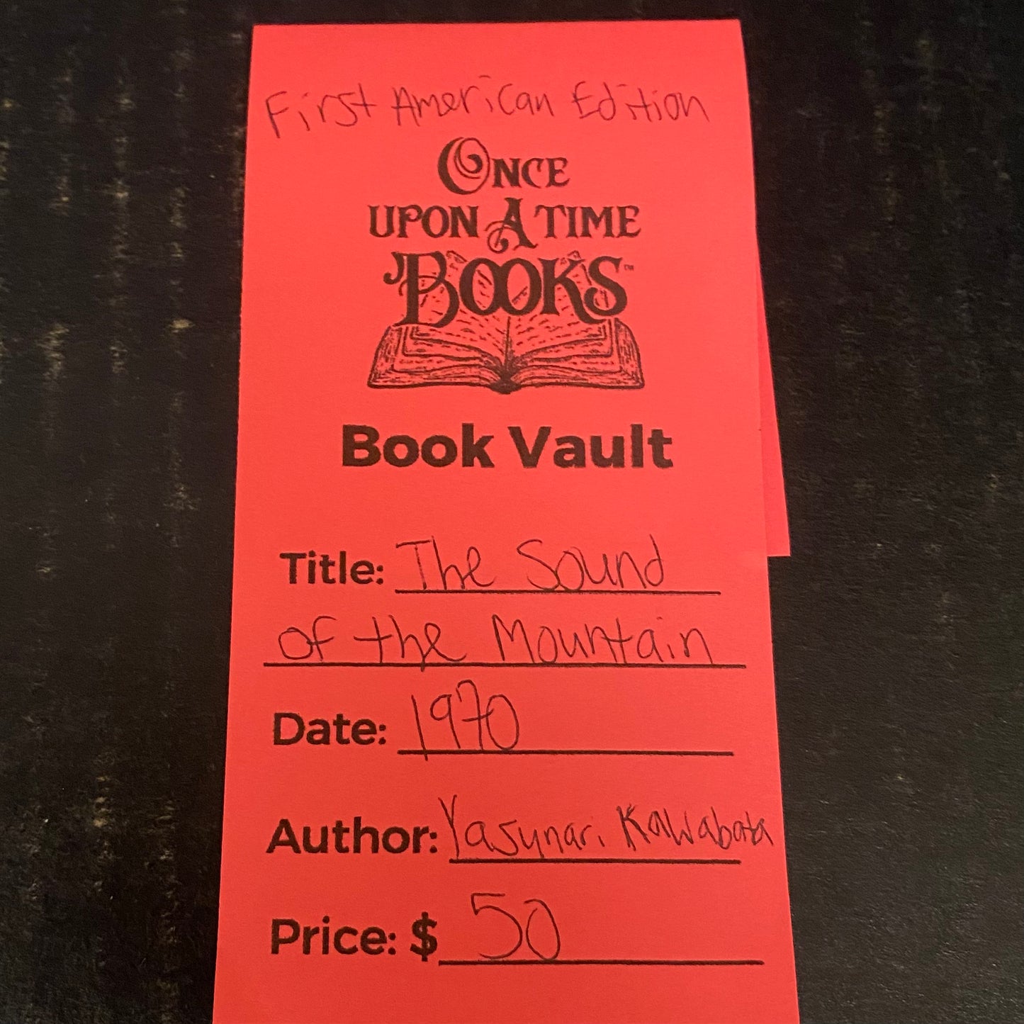 The Sound of the Mountain - Yasunari Kawabata - First American Edition - 1970