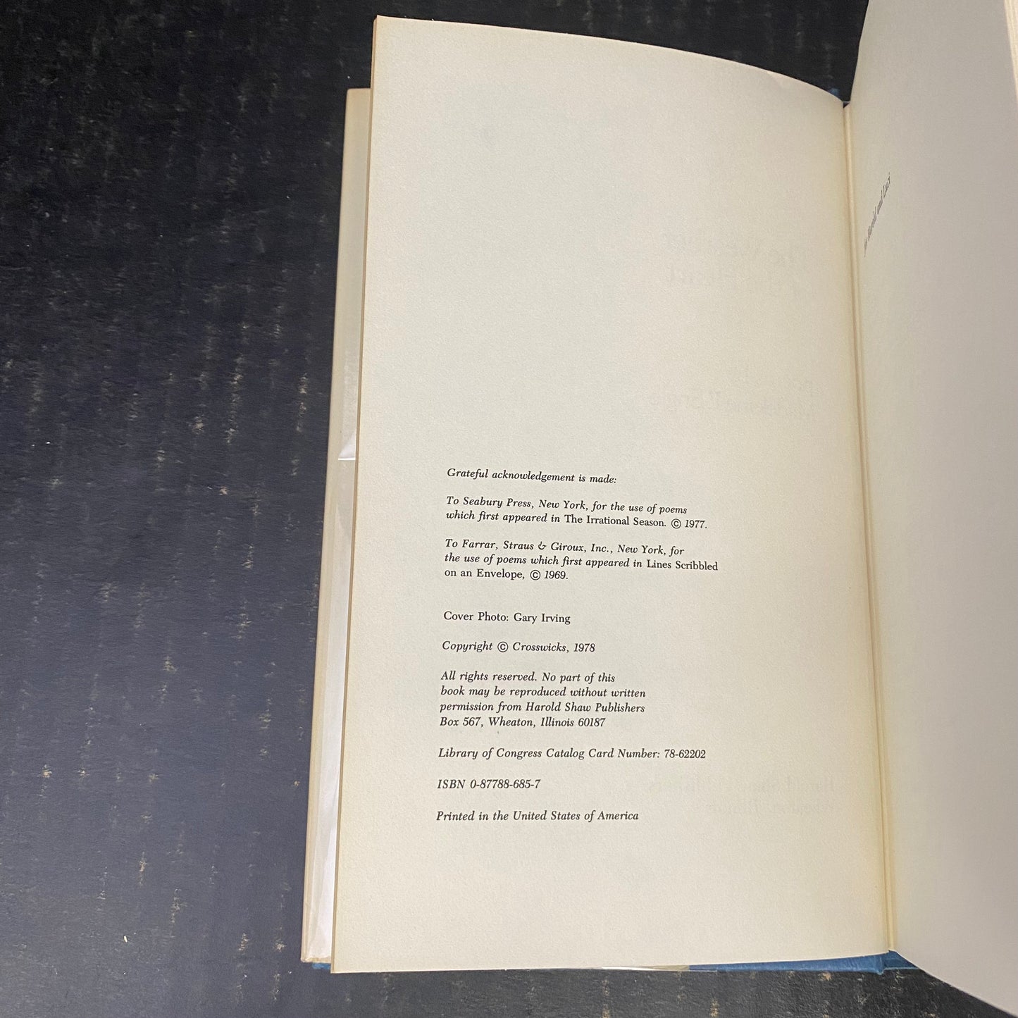 The Weather of the Heart - Madeleine L'Engle - First Thus Edition - 1978