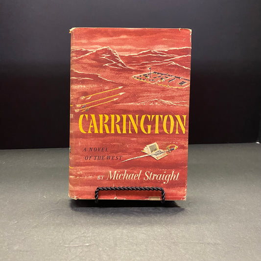 Carrington - Michael Straight - Signed - 1st Edition - 1960