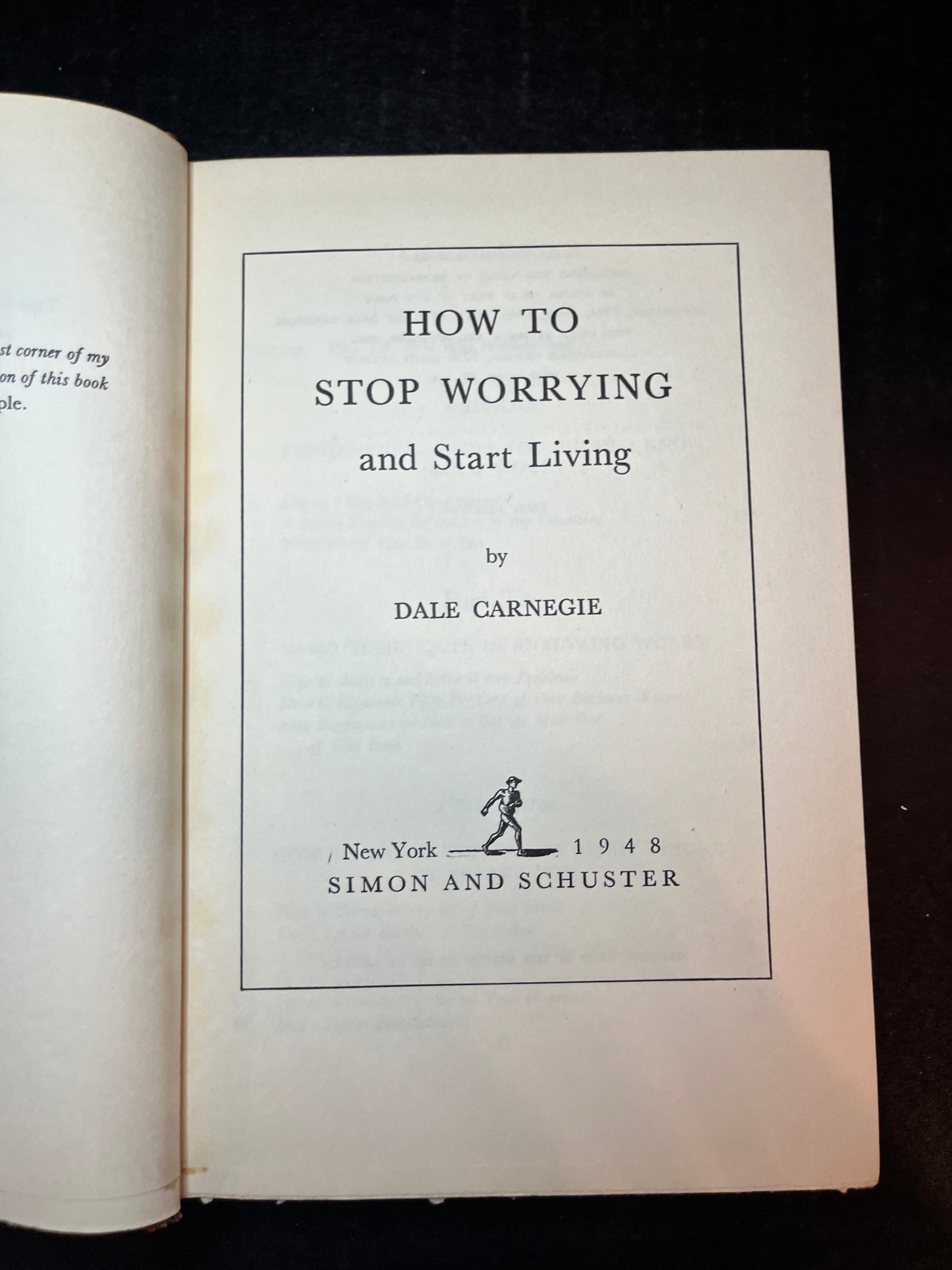 How To Stop Worrying and Start Living - Dale Carnegie - Signed x2 - 1st Edition - 1948