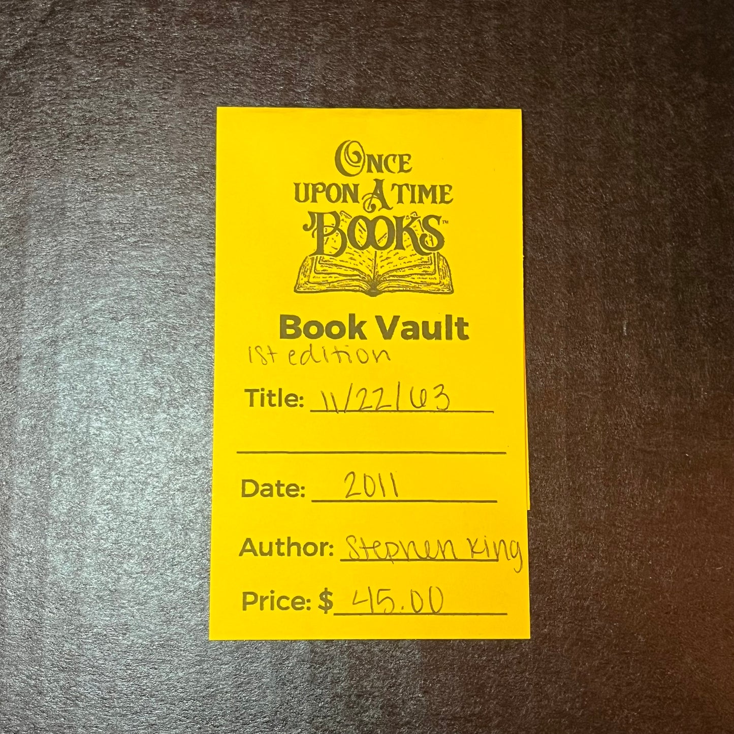 11/22/63 - Stephen King - 1st Edition - 2011