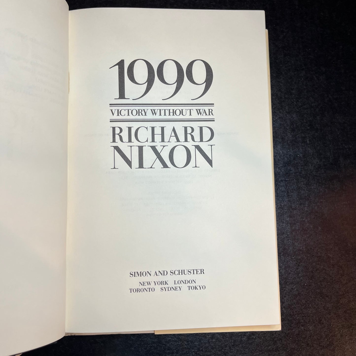 1999 - Richard Nixon - 3rd Print - Signed Copy - 1998