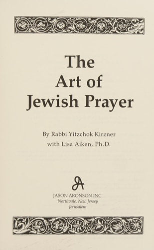 Art Of Jewish Prayer