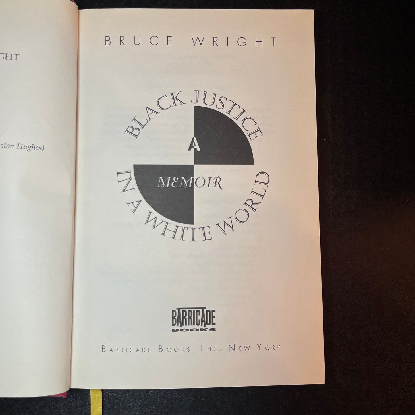 Black Justice in a White World - Judge - Signed Copy - 1996