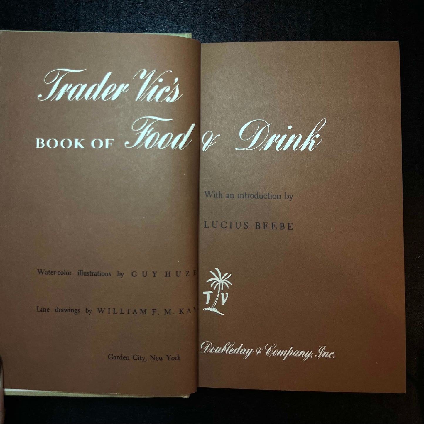 Trader Vics Book of Food and Drink - Trader Vic - 1st Edition - 1946