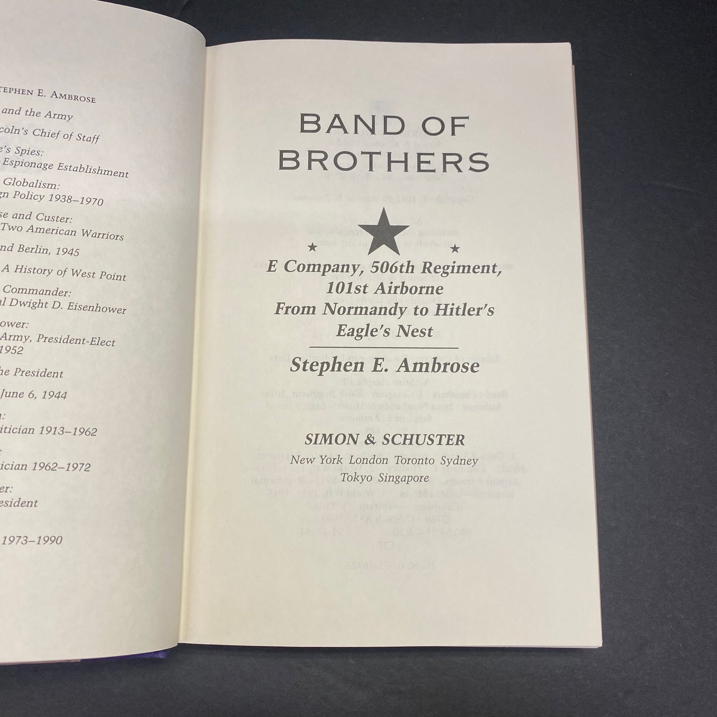 Band of Brothers - Stephen Ambrose - 1st Edition - 1992
