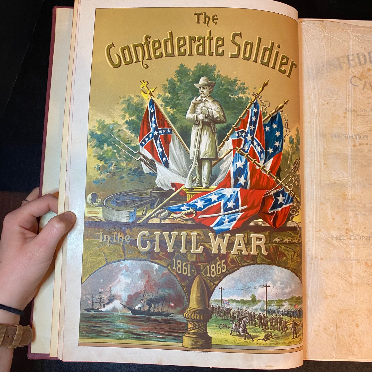The Confederate Soldier in the Civil War - Ben La Bree - Scarce - 1897