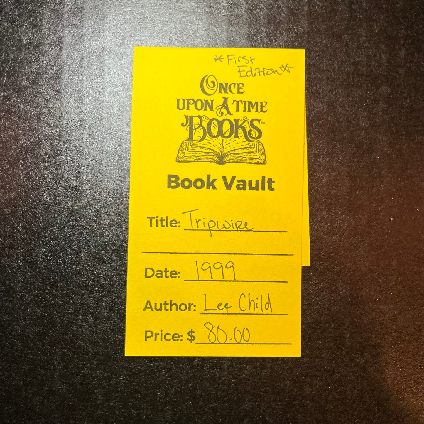 Tripwire - Lee Child - First Edition - 1999