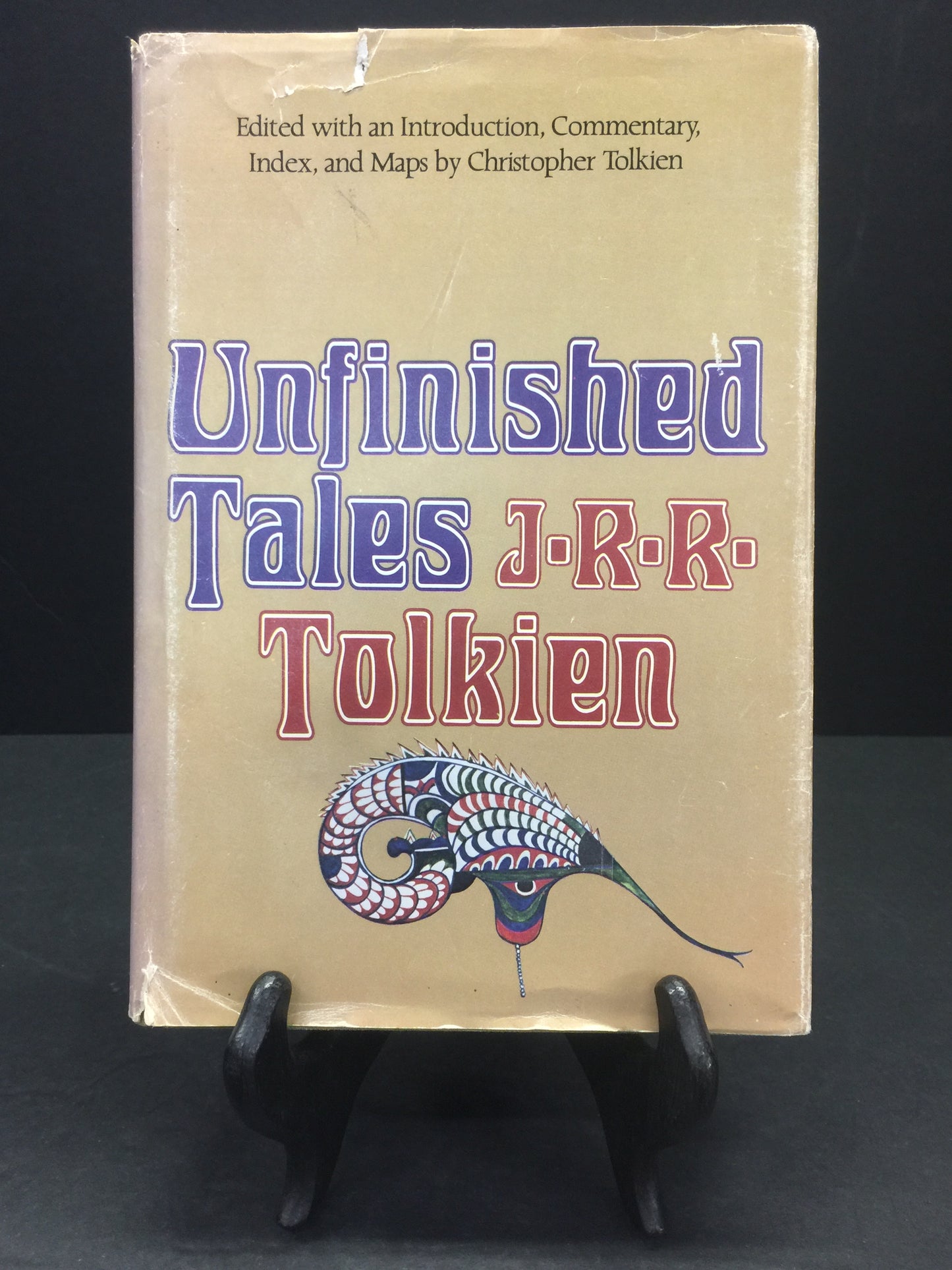 Unfinished Tales - J.R.R. Tolkien - Trade Book Club Edition with Map - 1980