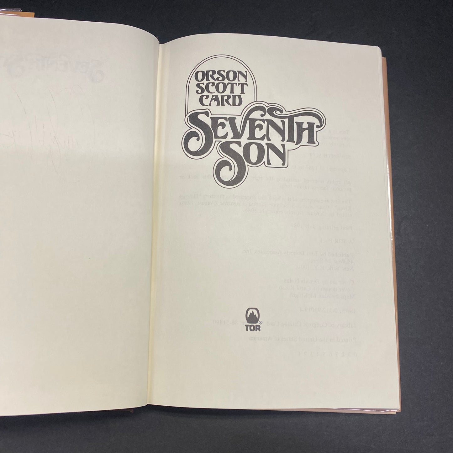 Seventh Son - Orson Scott Card - First Edition - Signed - 1987