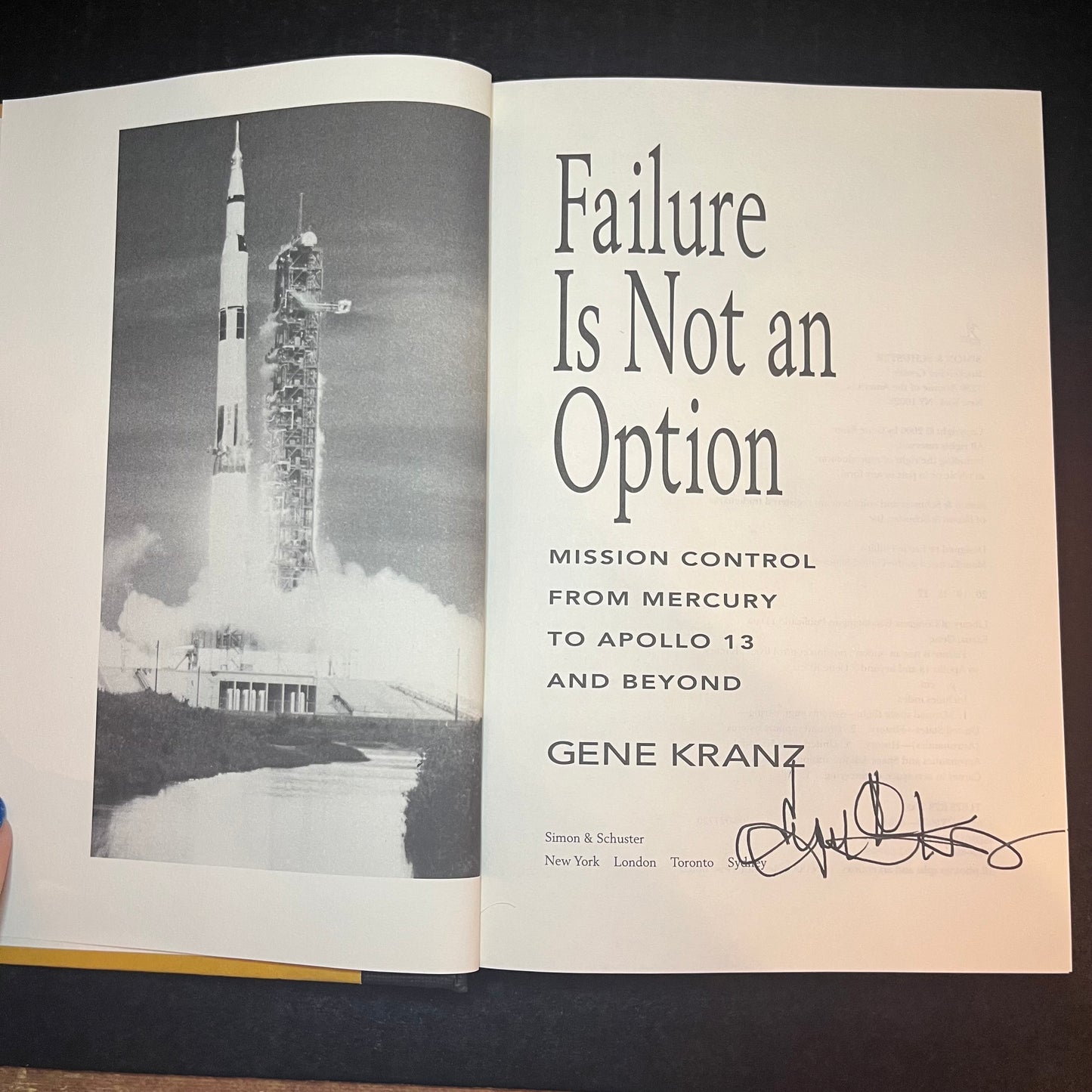 Failure Is Not an Option - Gene Kranz - Signed Copy - 2000