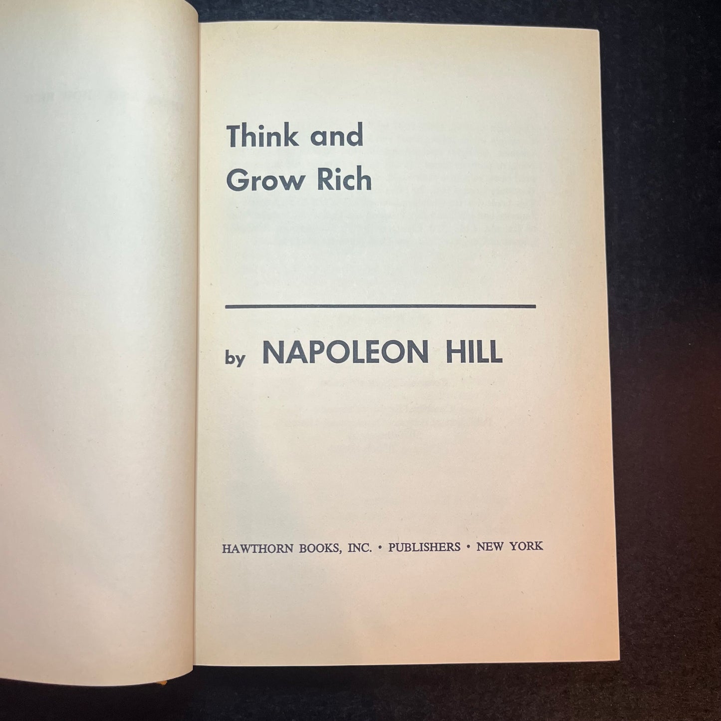 Think and Grow Rich - Napoleon Hill - 1966