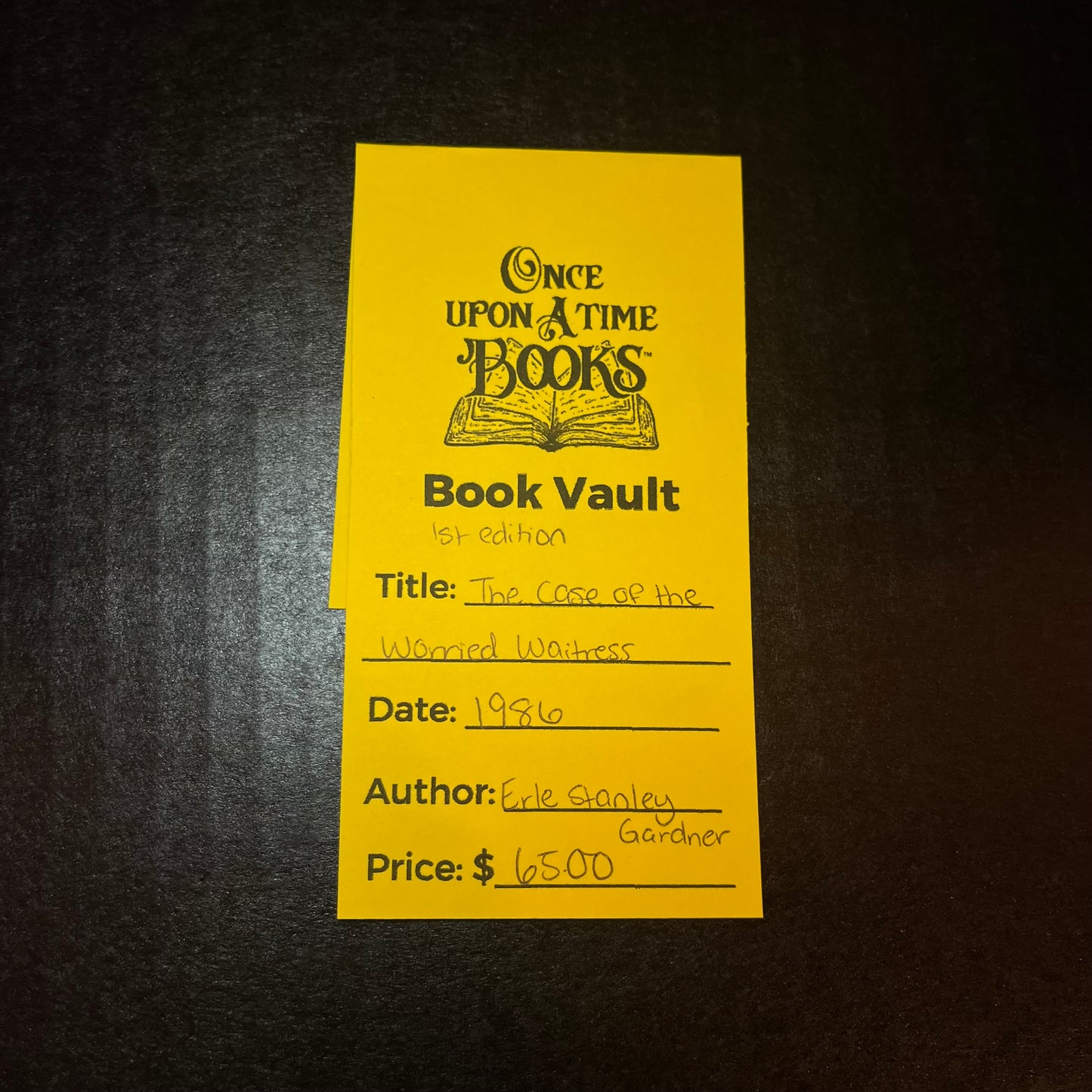 The Case of the Worried Waitress - Erle Stanley Gardner - 1st Edition - 1986