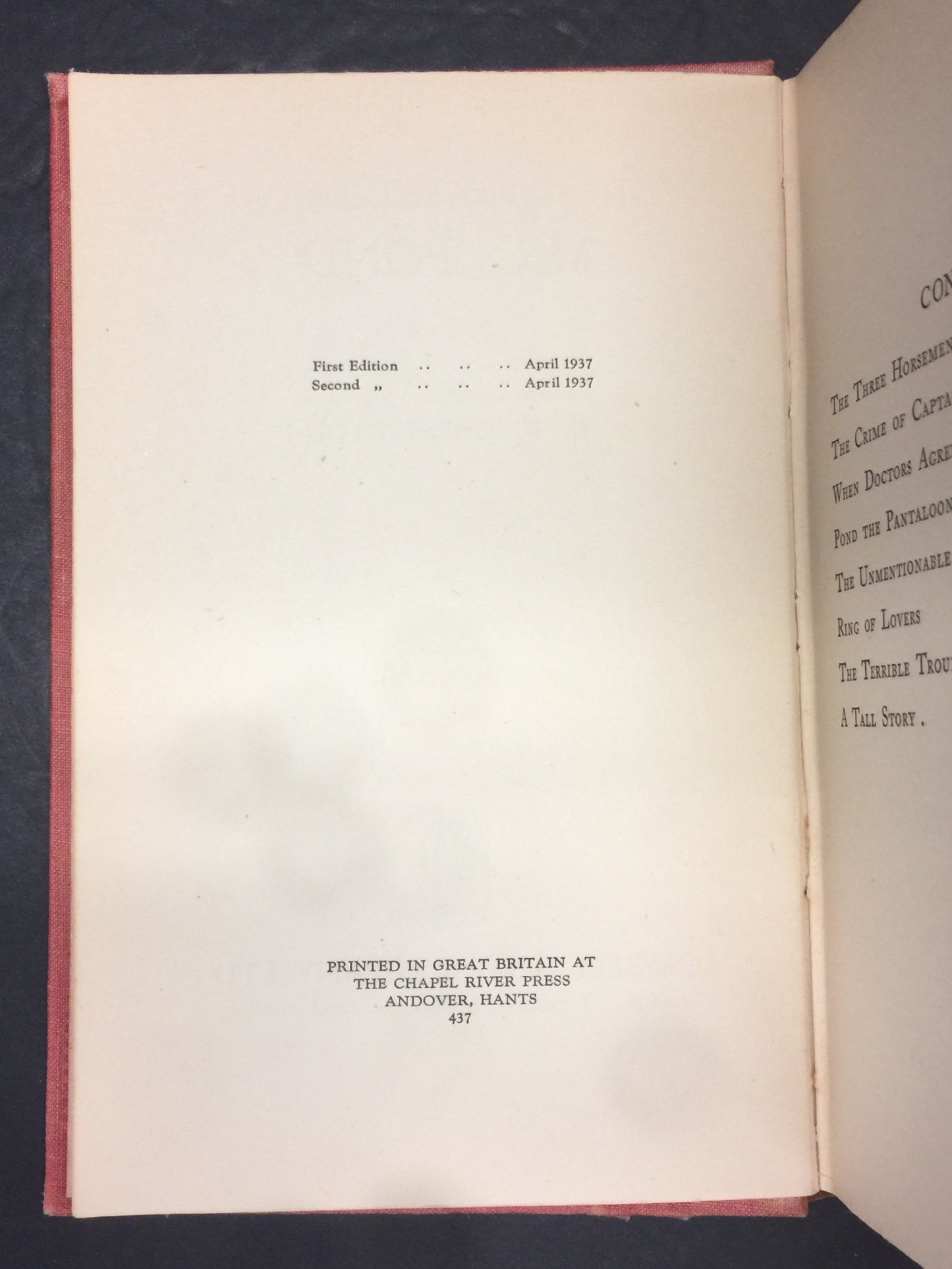 The Paradoxes of Mr. Pond - G.K. Chesterton - 2nd Print - 1937