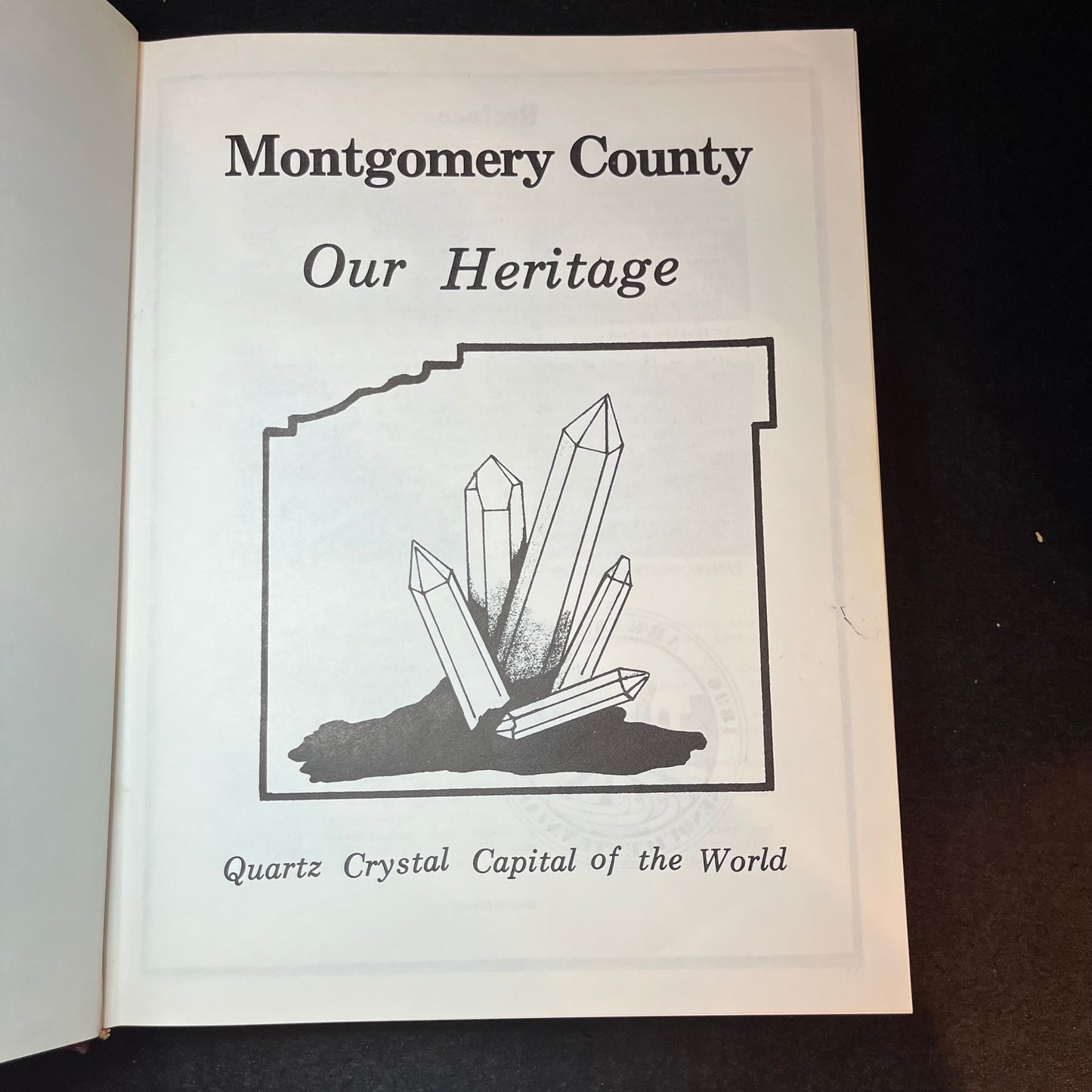 Montgomery County: Our Heritage - Debbie Baldwin and Betty Price (ed.) - 1986