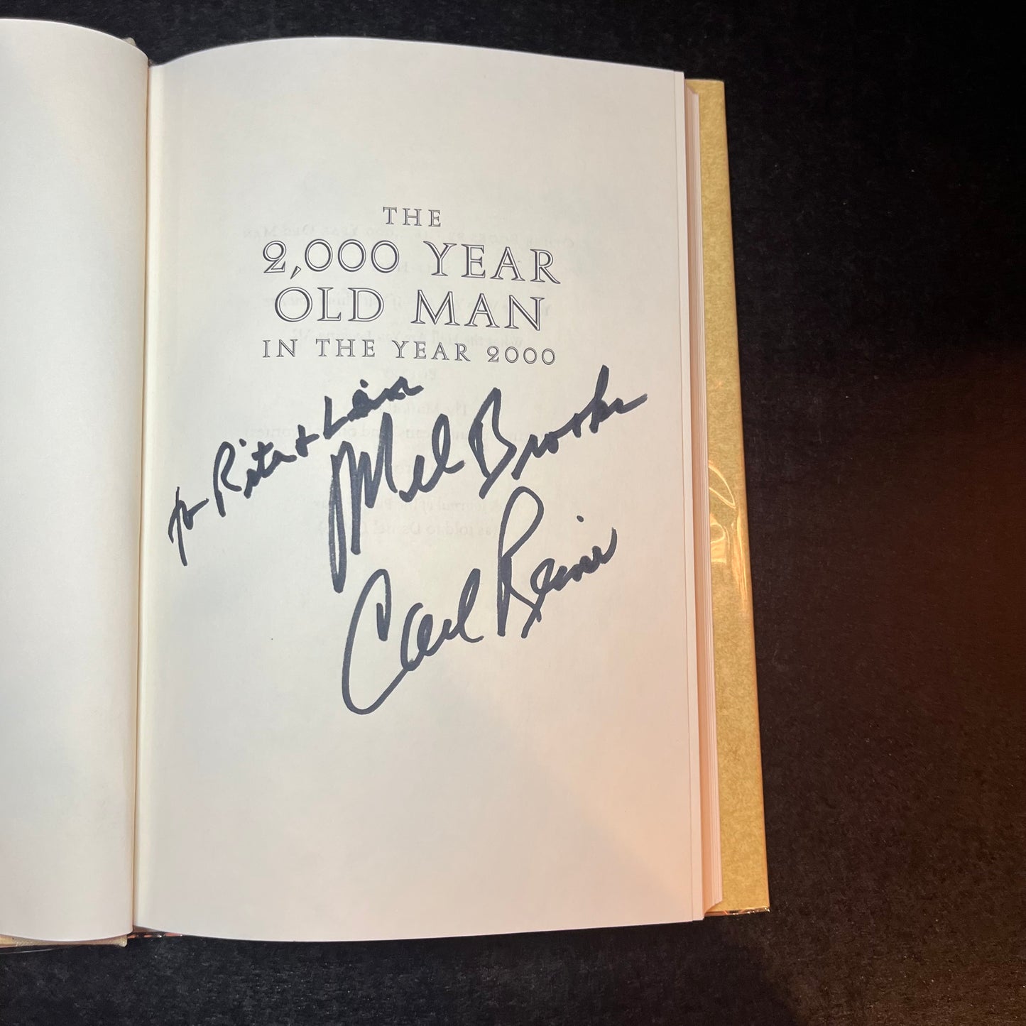 The 2000 Year Old Man in the Year 2000 - Carl Reiner and Mel Brooks - Signed Copy (Both Authors) - 1997