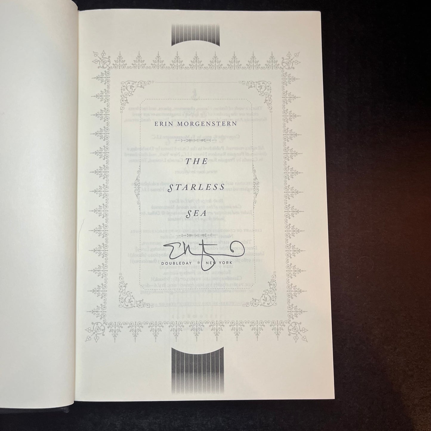 The Starlight Sea - Erin Morgenstern - Signed Copy - 1st Edition - 2018