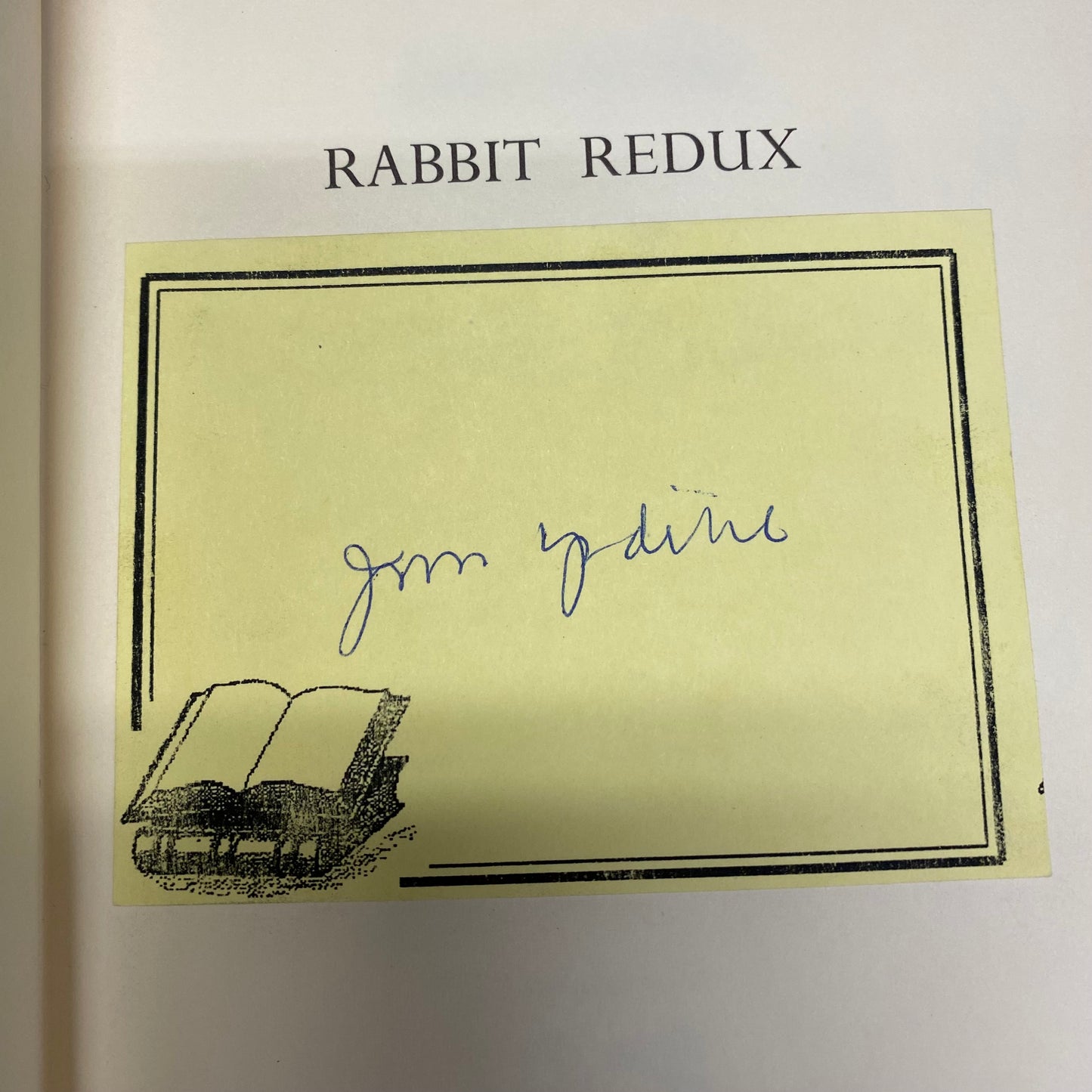 Rabbit Redux - John Updike - Signed - 1st Edition - 1971