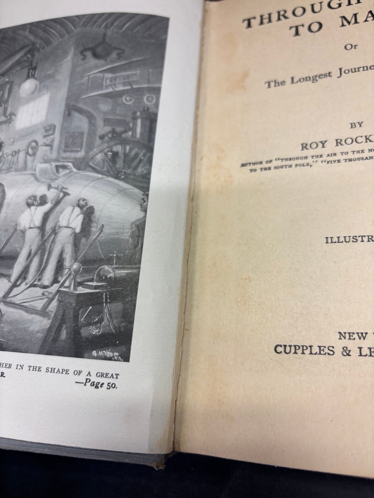 Through Space to Mars - Roy Rockwood - 1st Edition - 1910