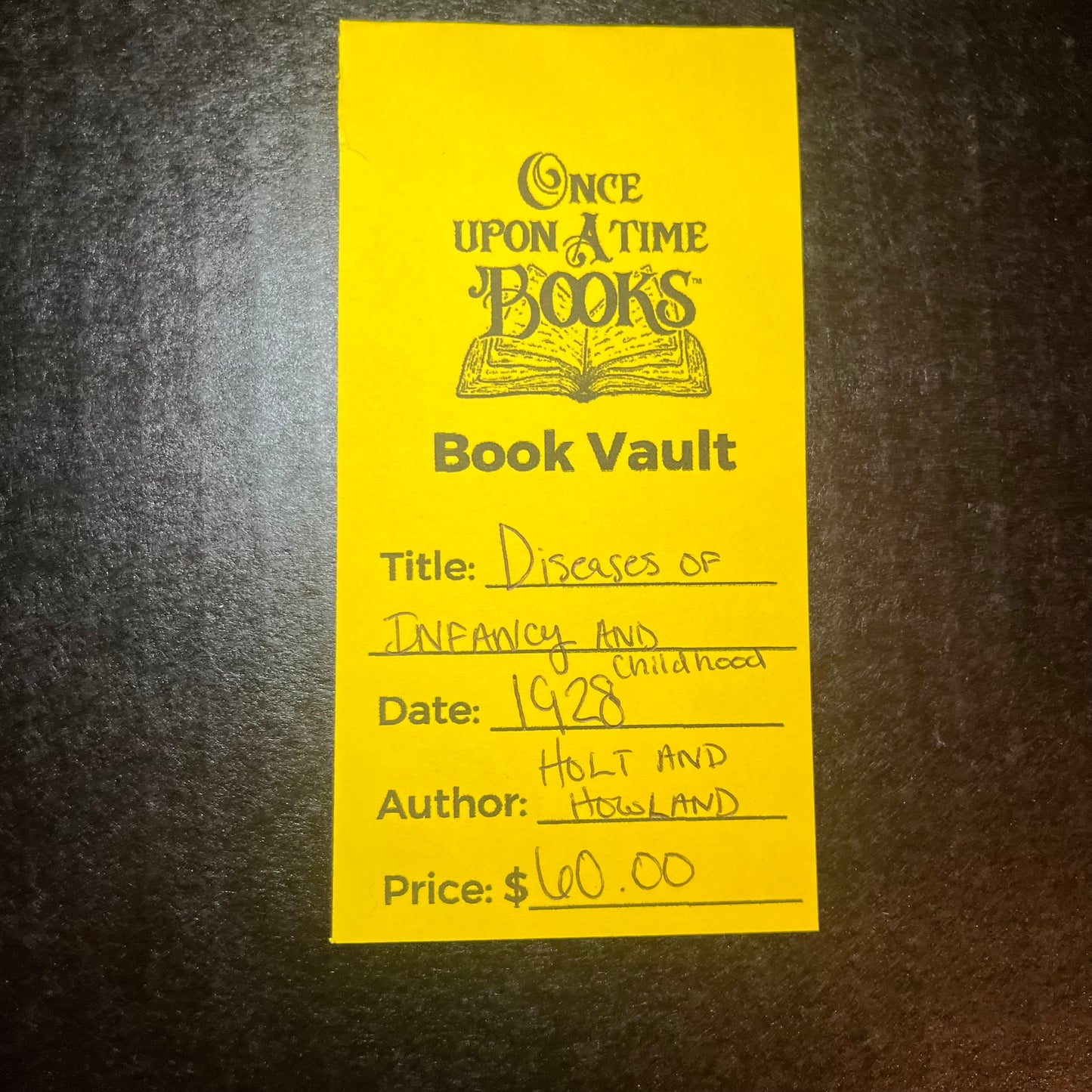 Diseases of Infancy and Childhood - Holt and Howland - 1928