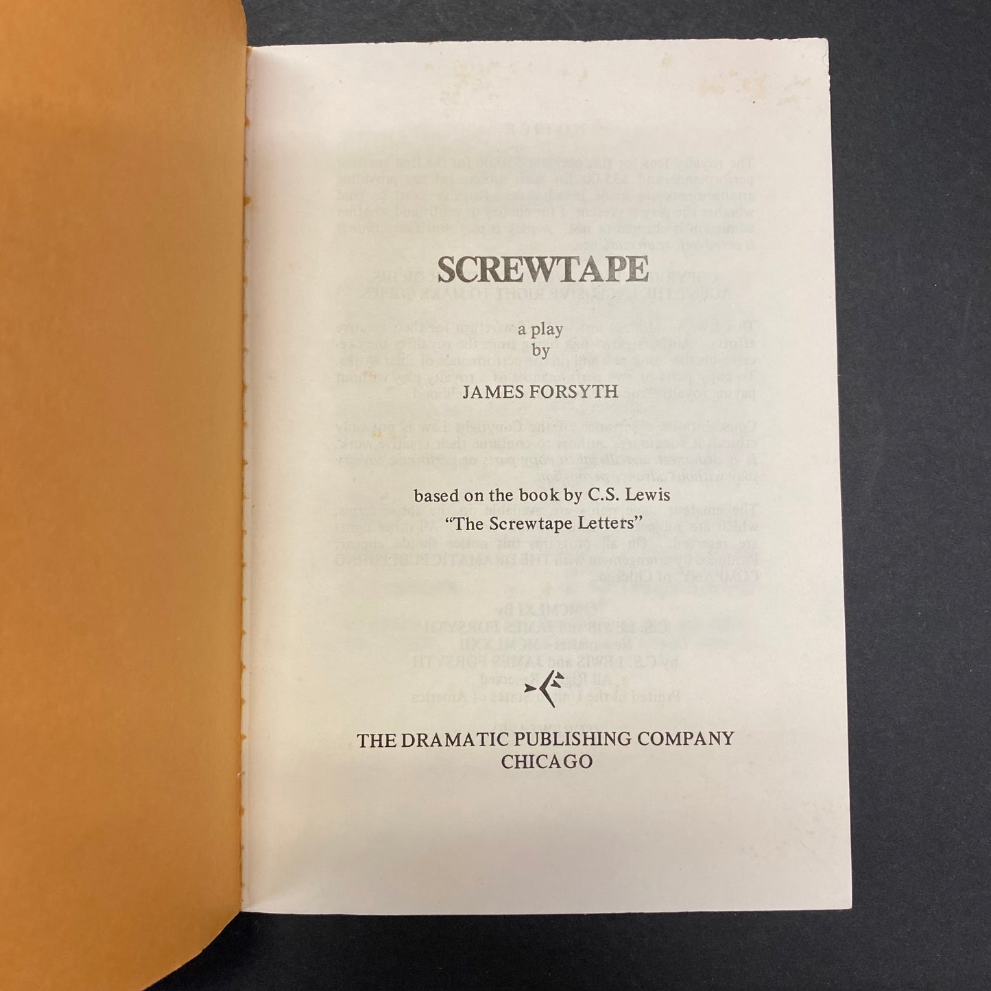 Screwtape - James Forsyth - 1972