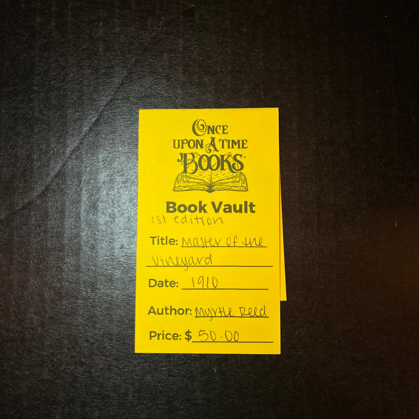 Master of the Vineyard - Myrtle Reed - 1st Edition - 1910