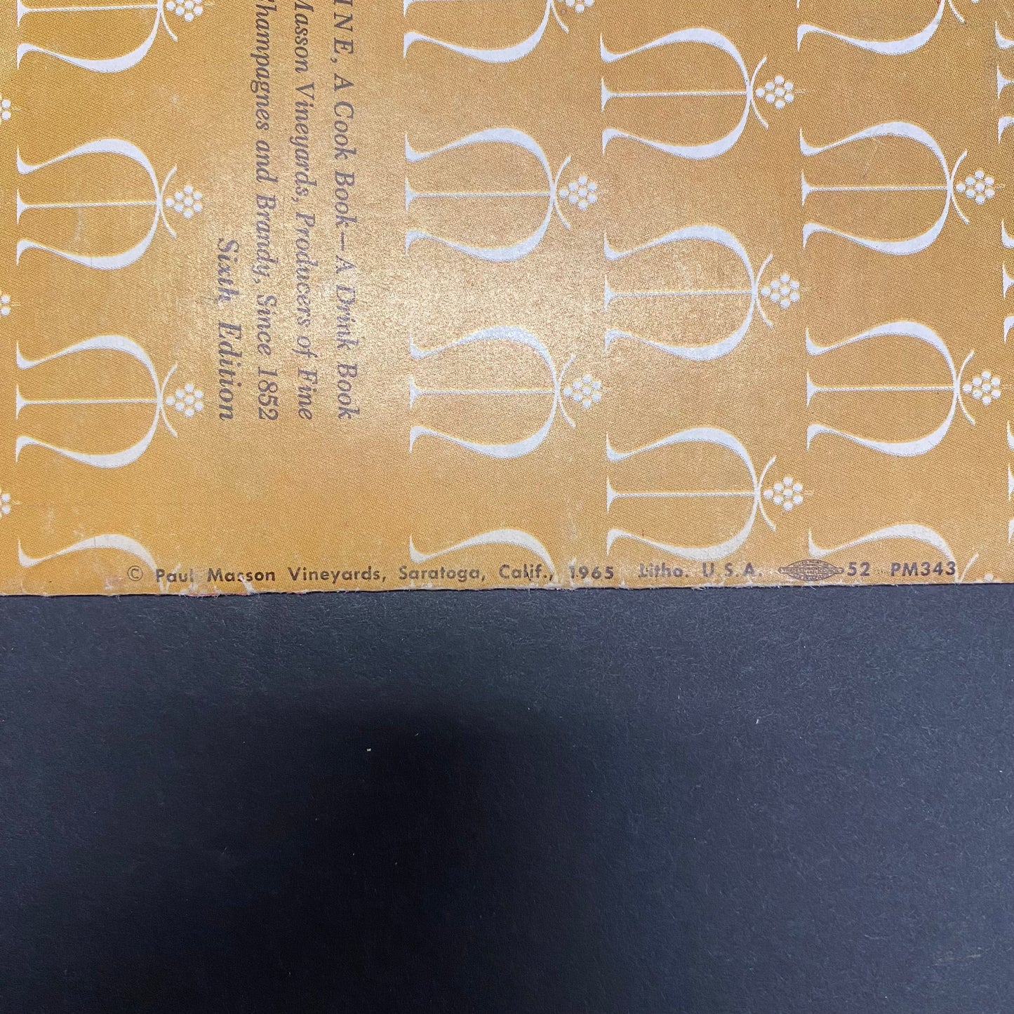 Ways with Wine - Paul Masson - 6th Edition - 1965