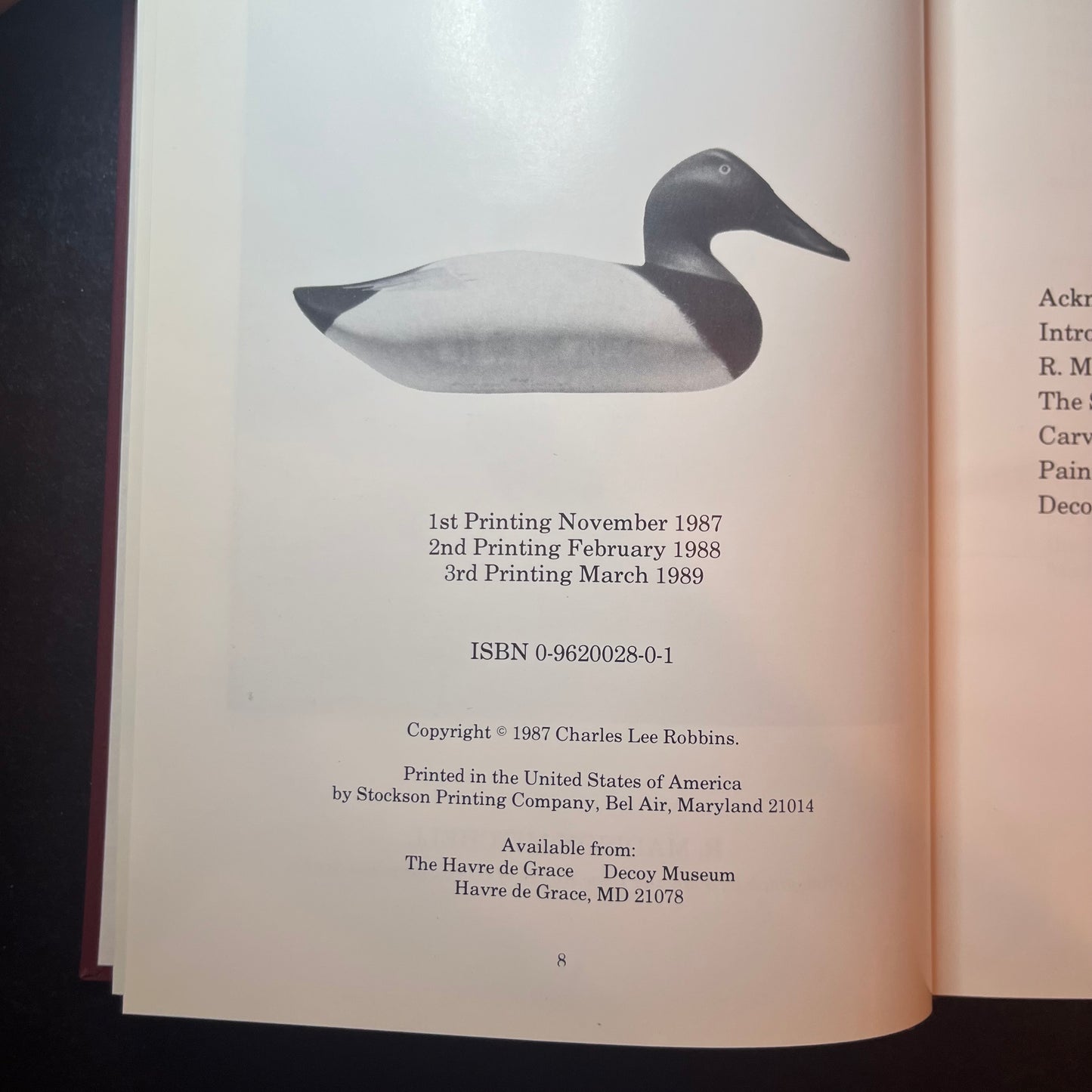 R. Madison Mitchell His Life and Decoys - Charles Lee Robbins - Signed Copy - 1987