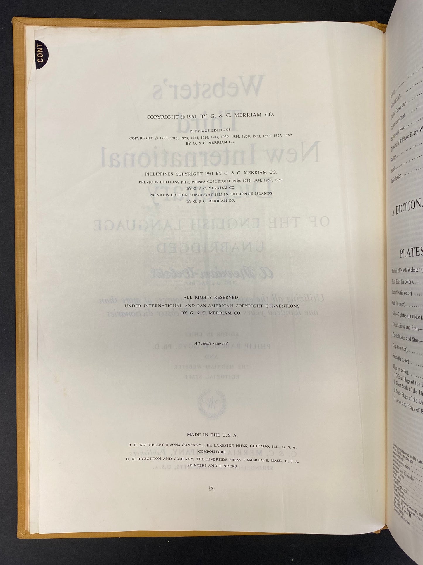 Webster's Third New International Dictionary - Merriam-Webster - 1961