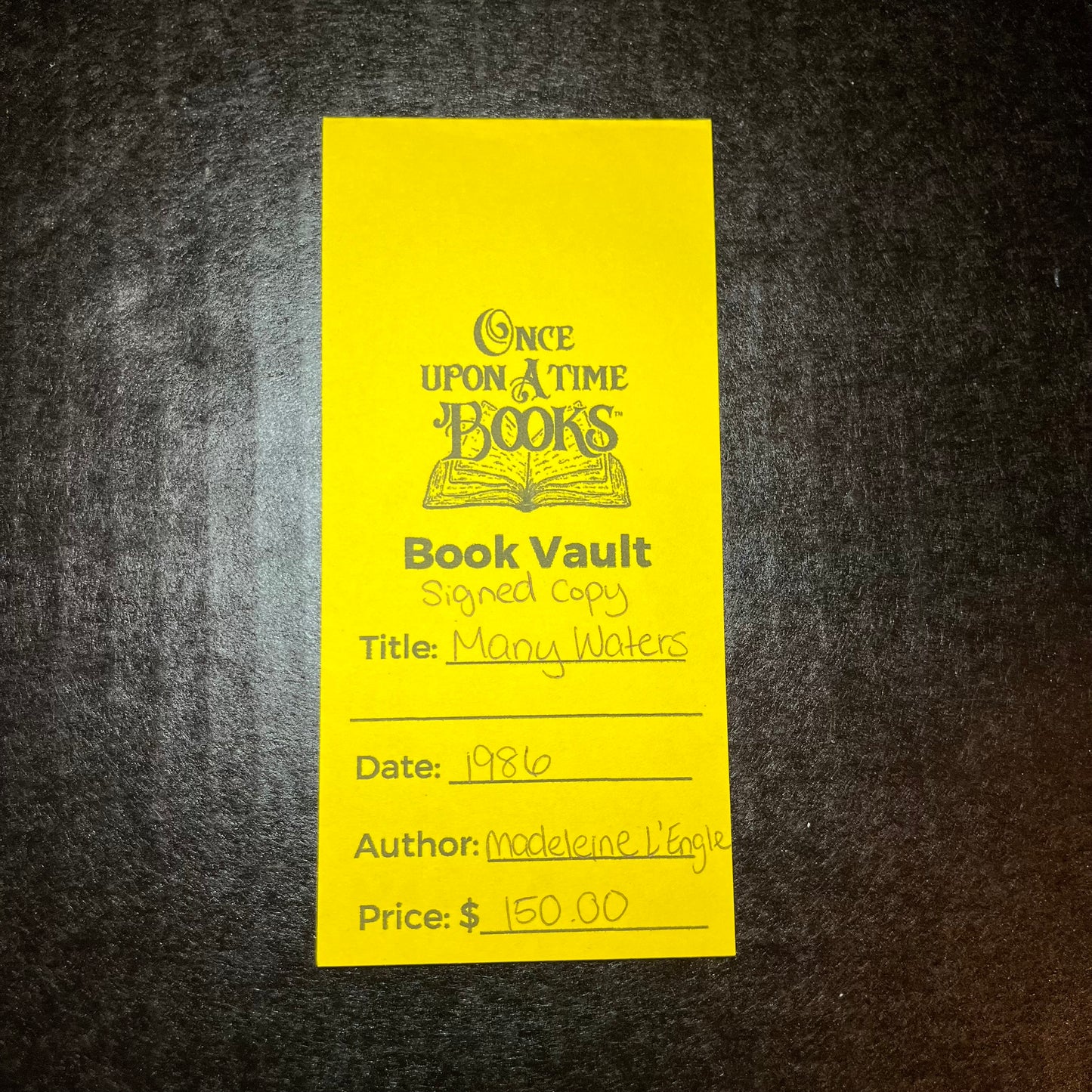 Many Waters - Madeleine L'Engle - Signed Copy - 1986