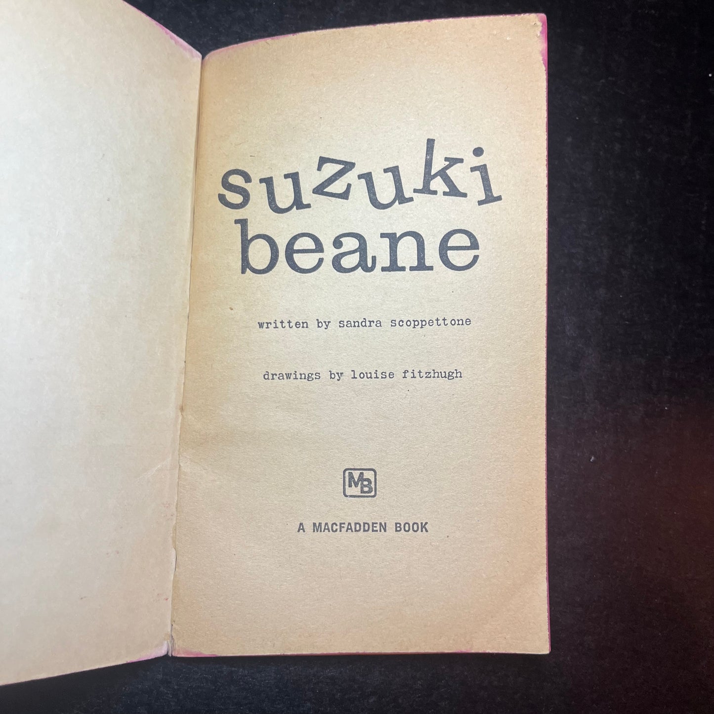 The Wonderful Adventures of Suzuki Beane - Sandra Scoppettone - 1962