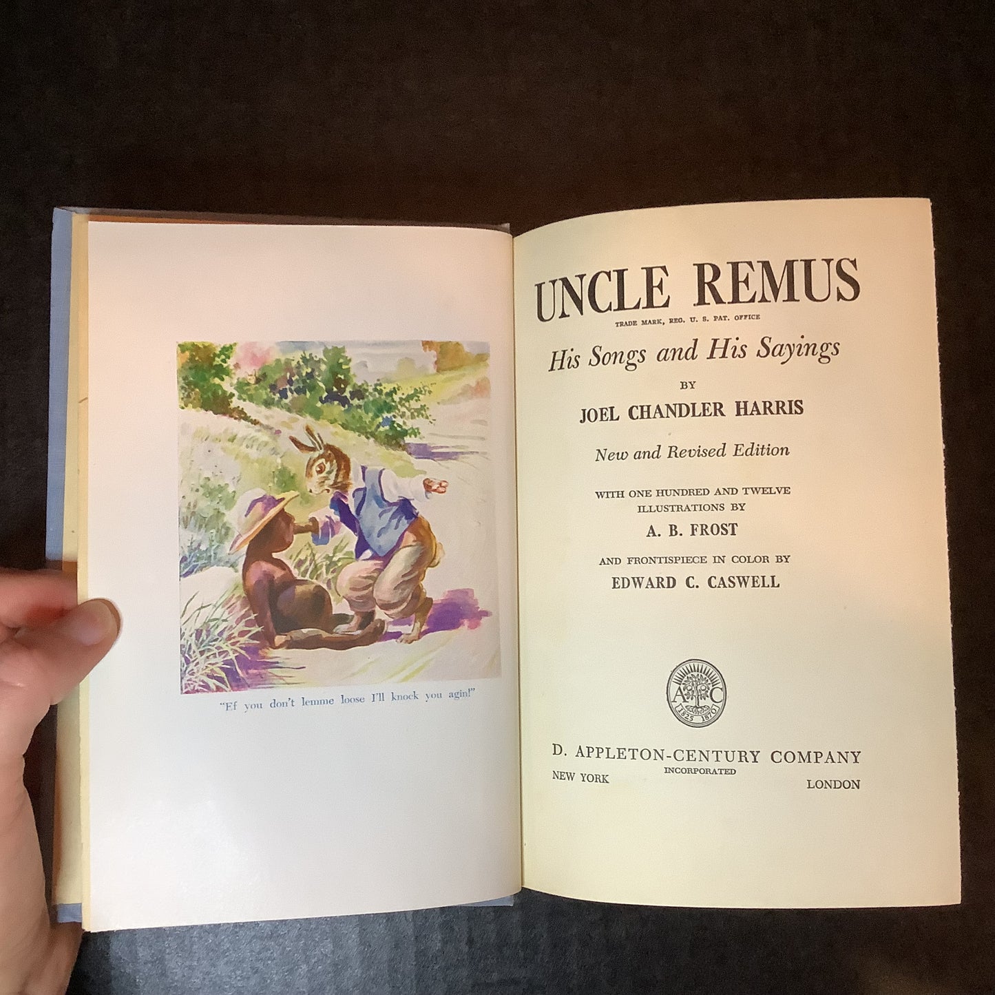 Uncle Remus: His Songs and His Sayings - Joel Chandler Harris - 1st Thus - 1921